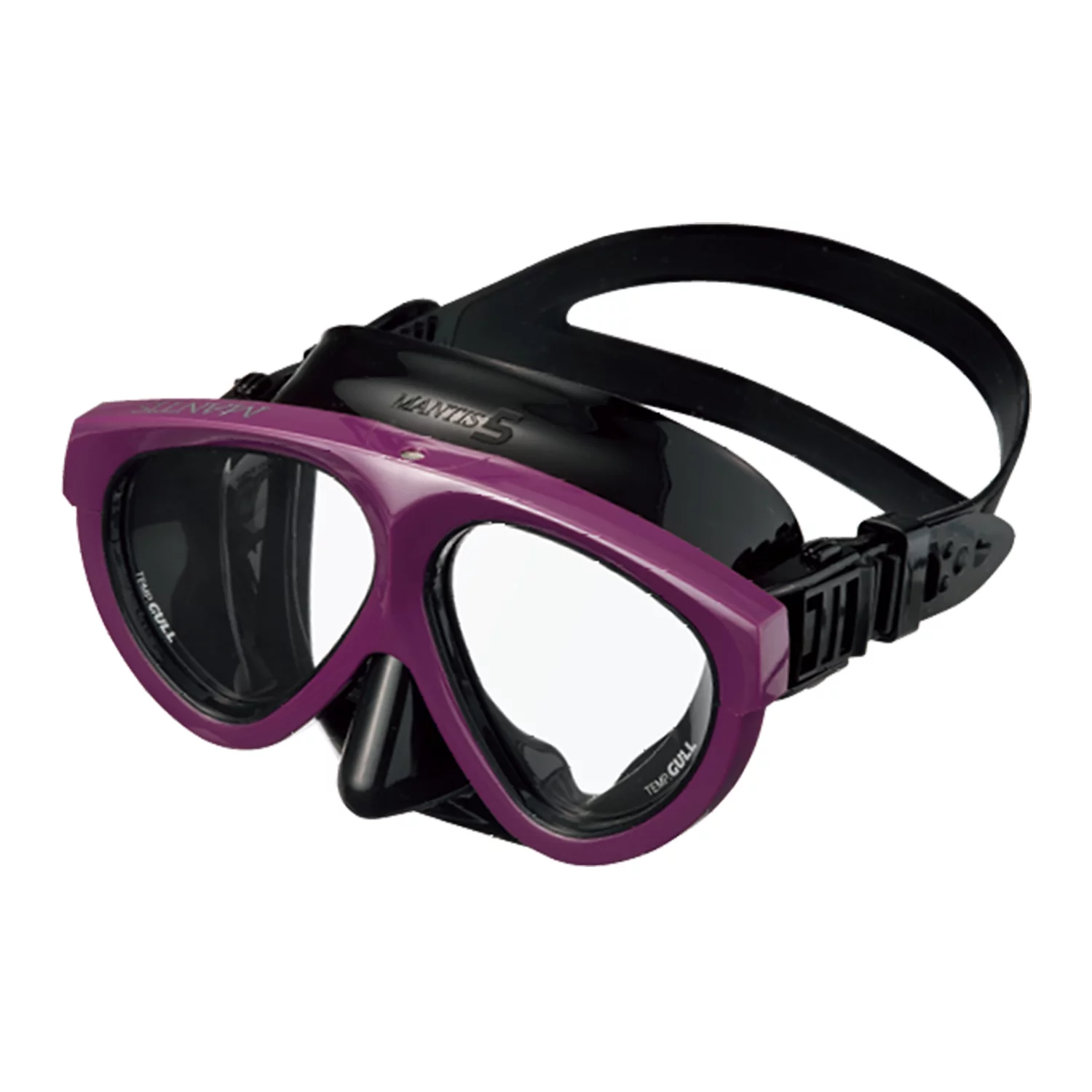 Gull Mantis 5 RX Nearsighted Black/Violet Dive Mask, Custom