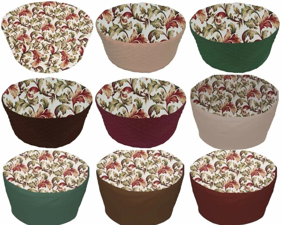 Autumn Fall Floral Leaves Slow Cooker Cover by Penny's Needful Things (All Fall Leaves, Large)
