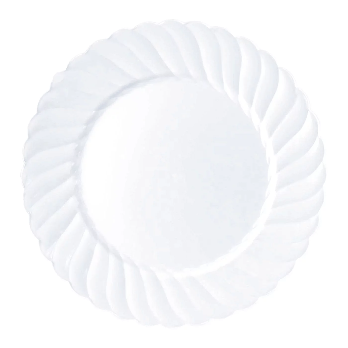Smarty White Classic Flair Disposable Plastic Wedding Value Set (36 Guests)