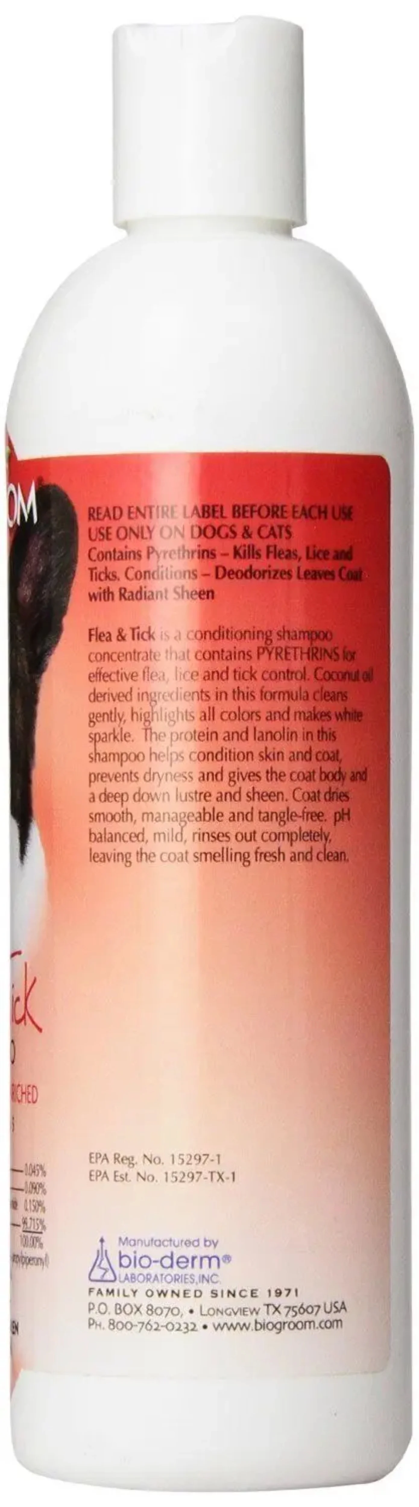 Bio-groom flea & tick shampoo, 12-oz bottle