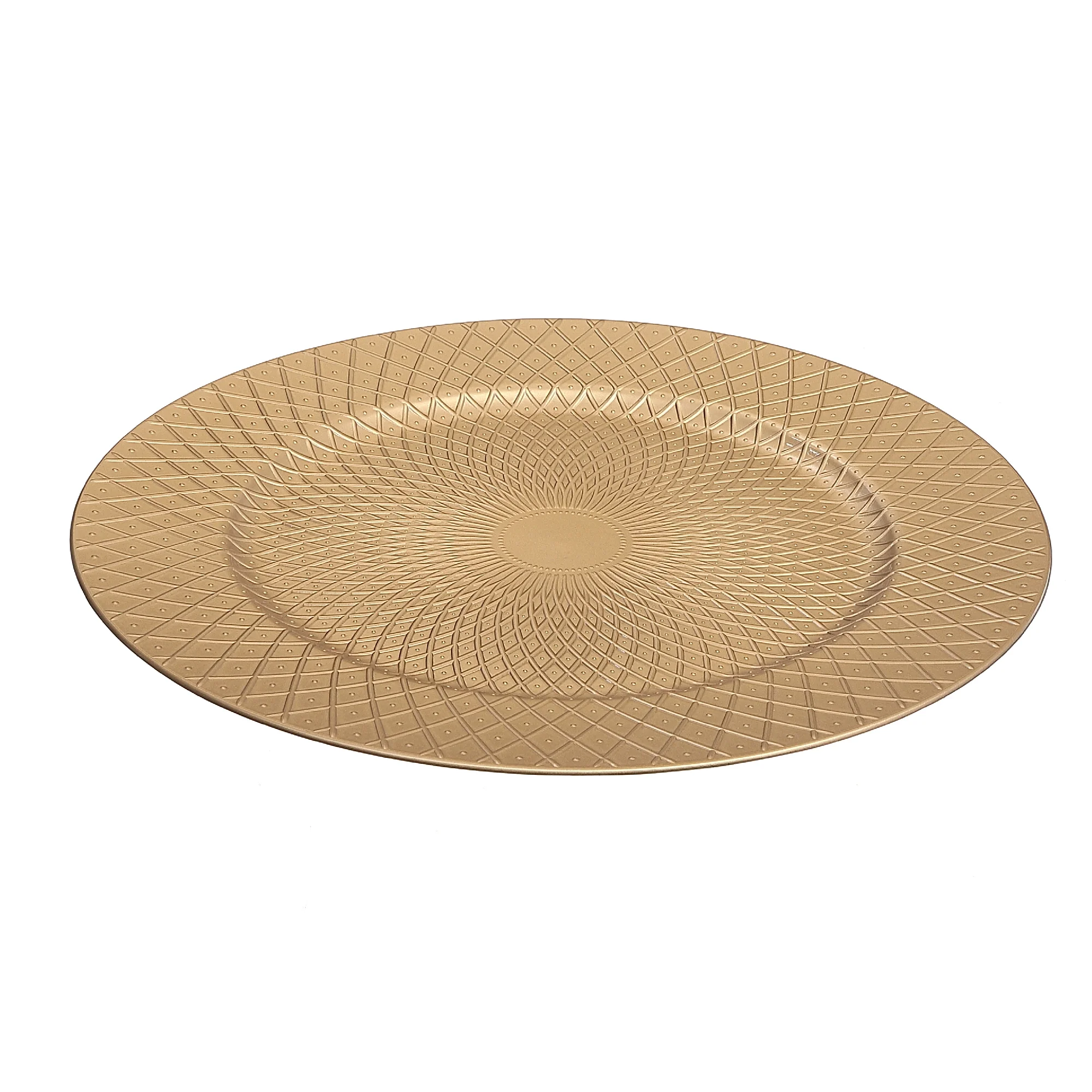 Maison Concepts Charger Plate (Dotted Diamond) (Gold) (13