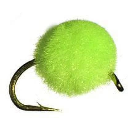 Creative Angler Egg Fly Fishing Flies for Fly Fishing Chartreuse, 10