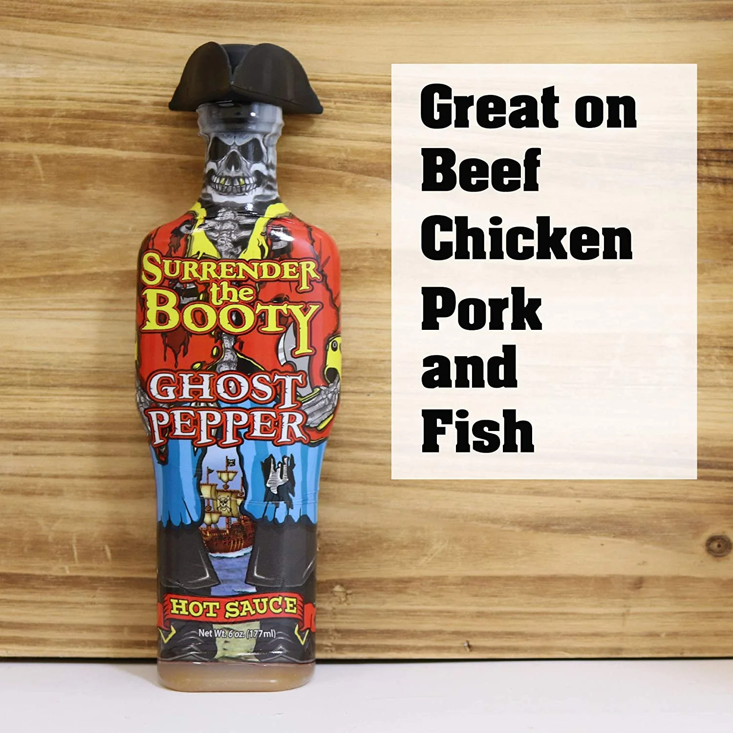 Surrender the Booty Ghost Pepper Hot Sauce - 6 oz