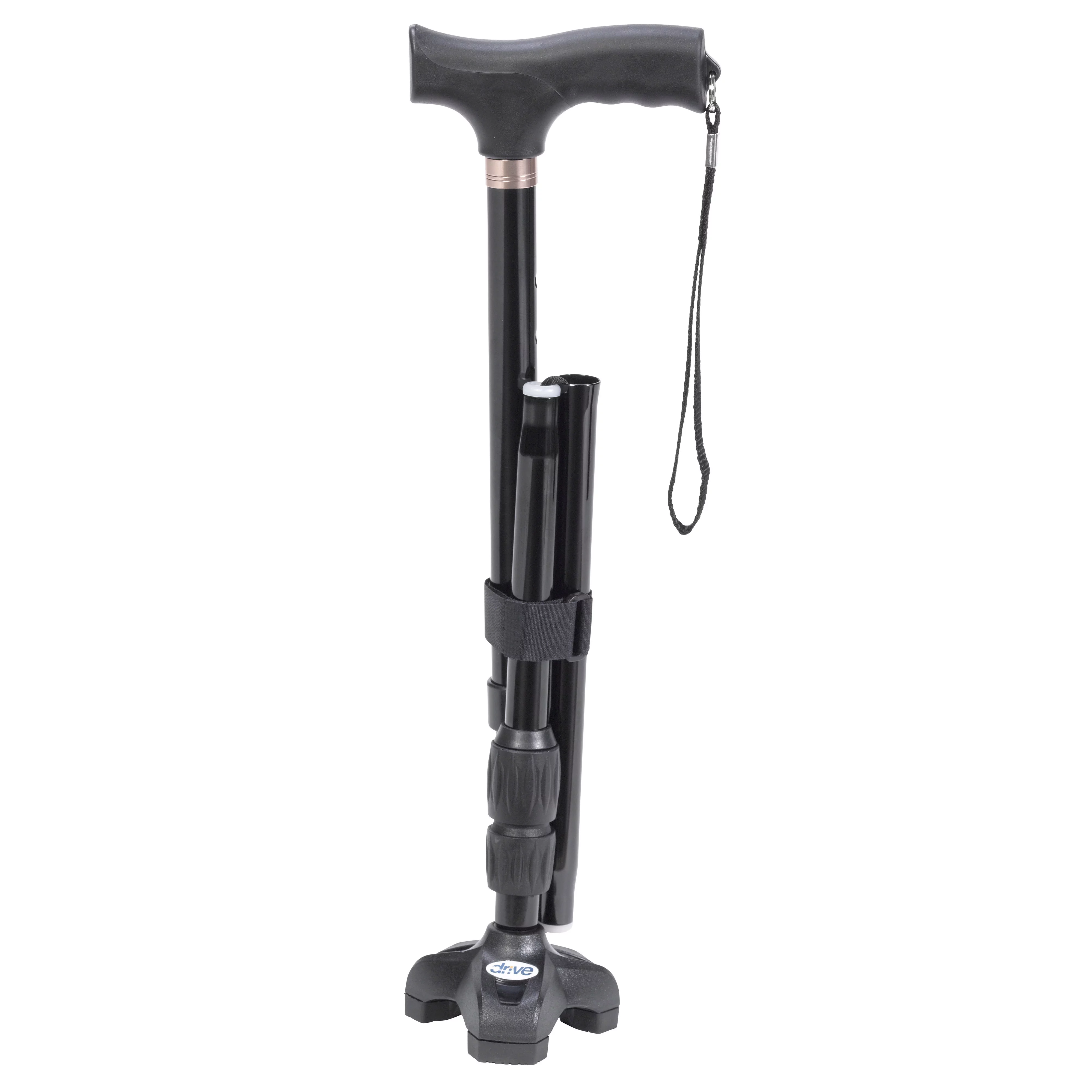 Drive Medical Flex N Go Adjustable Folding Cane with T Handle