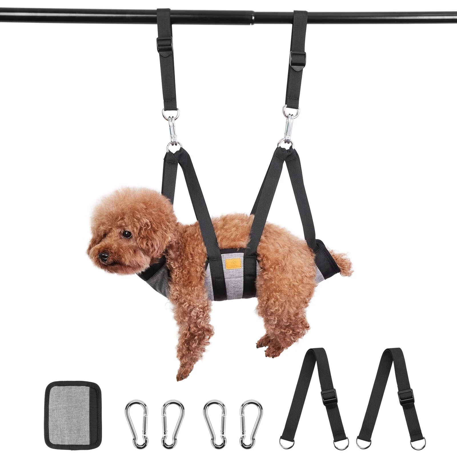 Pet Dog Puppy Hammock Grooming Restraint Harness Sling Bag Hair Nail Trimming SM