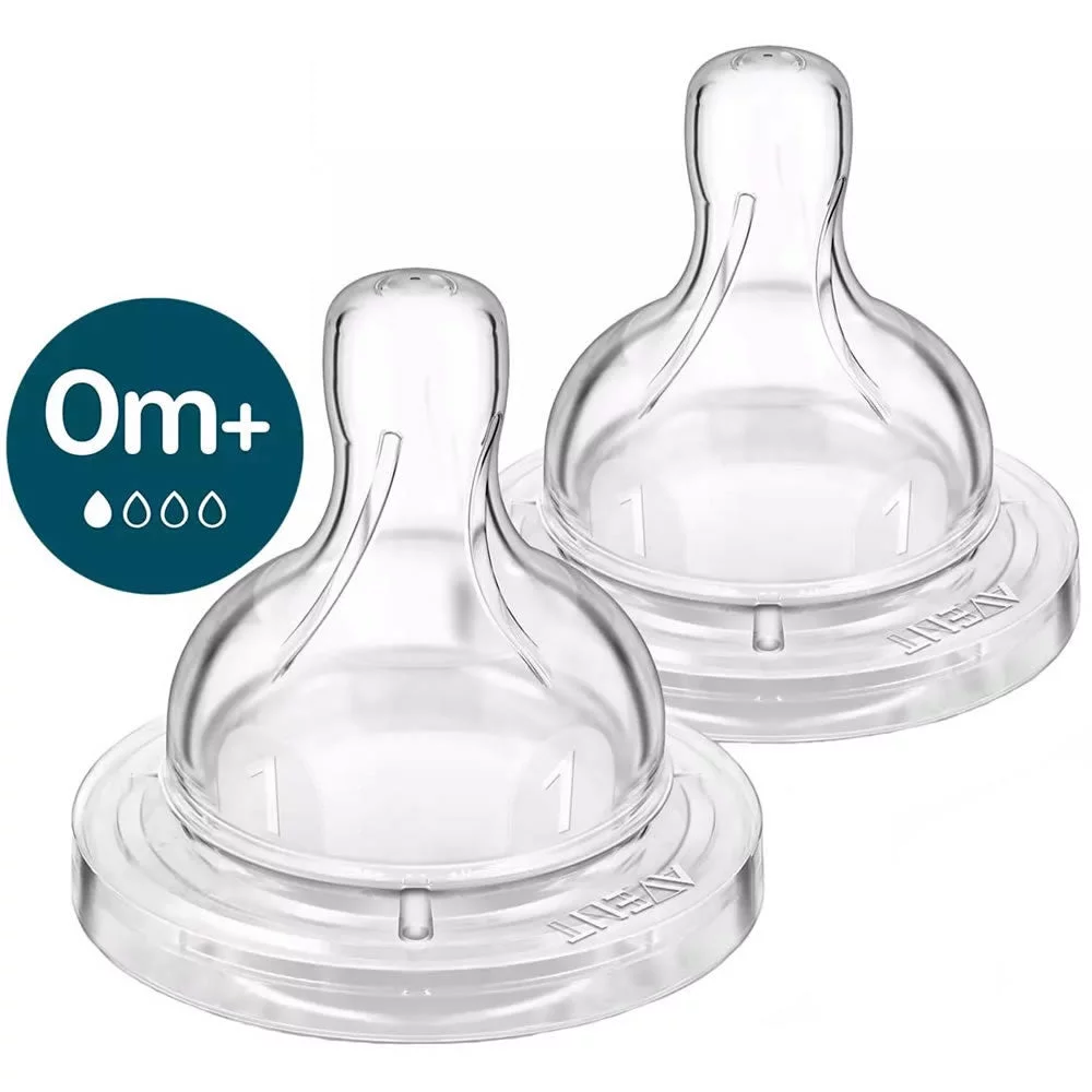 Philips AVENT Anti-Colic Baby Bottles with AirFree Vent, 4oz, 4pk, Clear, SCY701/04