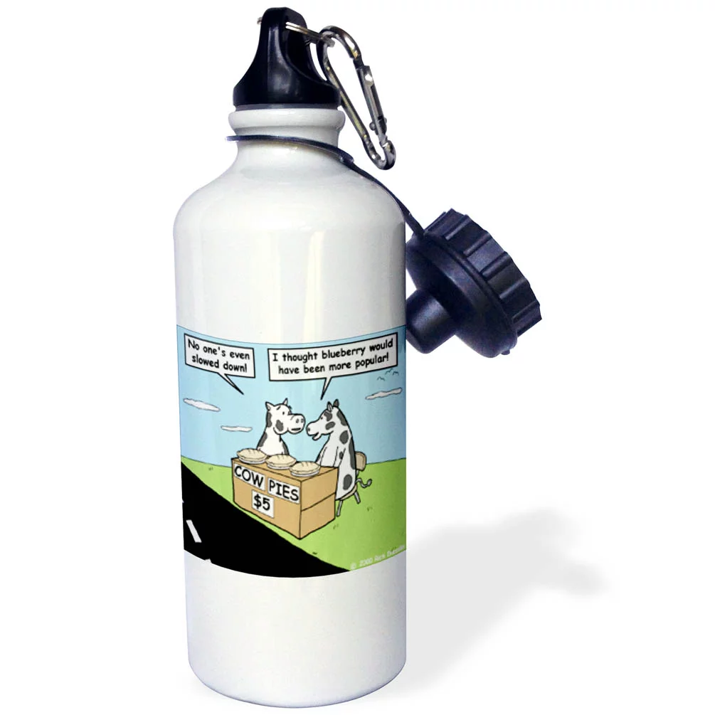 Cow Pies 21 oz Sports Water Bottle wb-2761-1