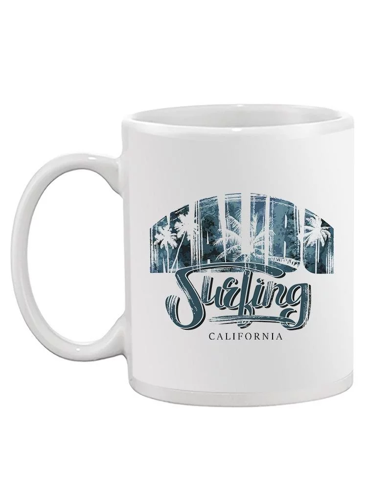 Surfing In Malibu Mug  -Image by Shutterstock,