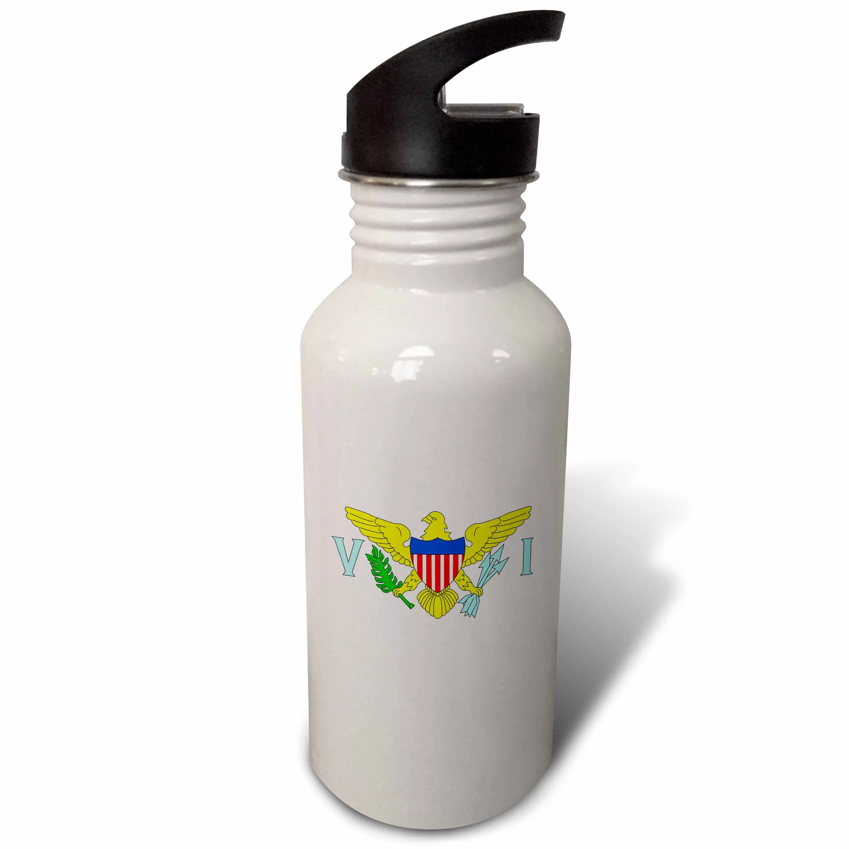 The Caribbean flag for the United States Virgin Islands. 21 oz Sports Water Bottle wb-299201-1