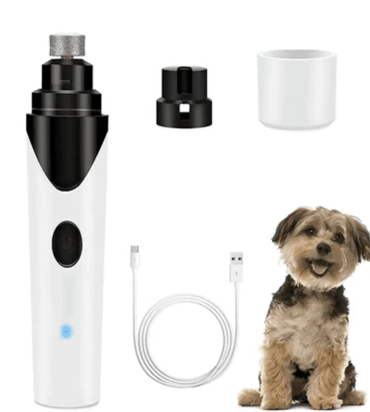 Pet Dog Cat Nail Paws Grinder Trimmer Tool Grooming Care Clipper Electric Kit