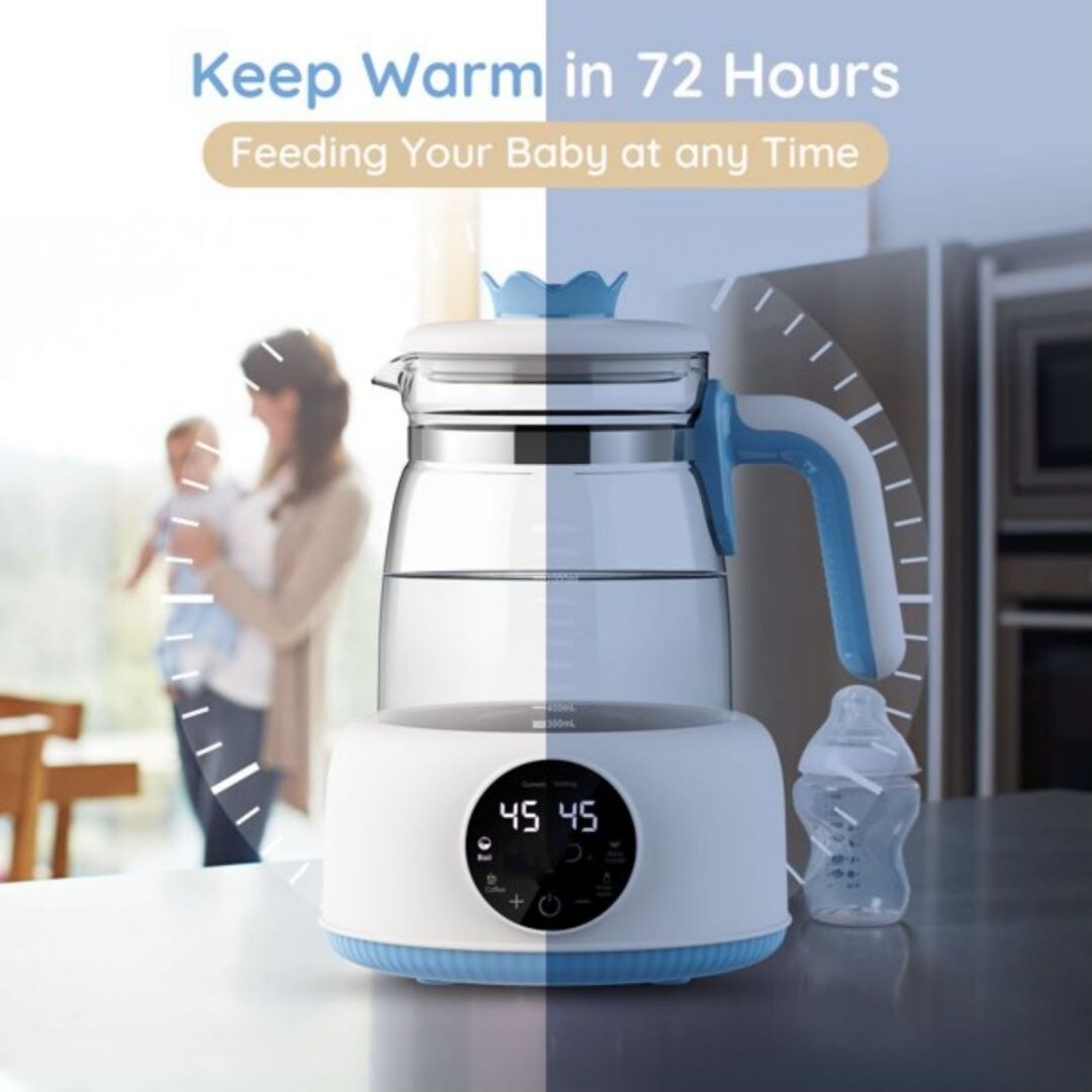 Baby Water Kettle Temperature Control, White