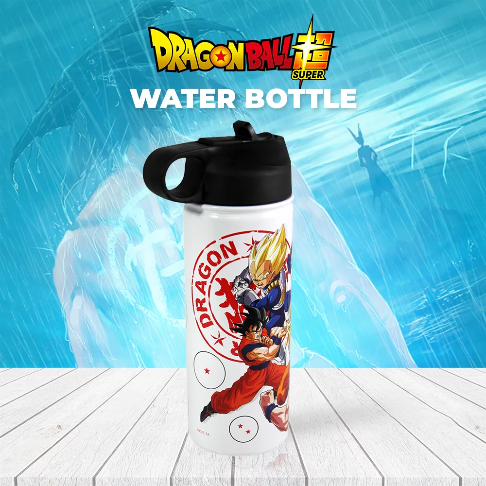 Just Funky Dragon Ball Z Buu Saga Chibi Sticker Bomb Plastic Water Bottle, 32 oz