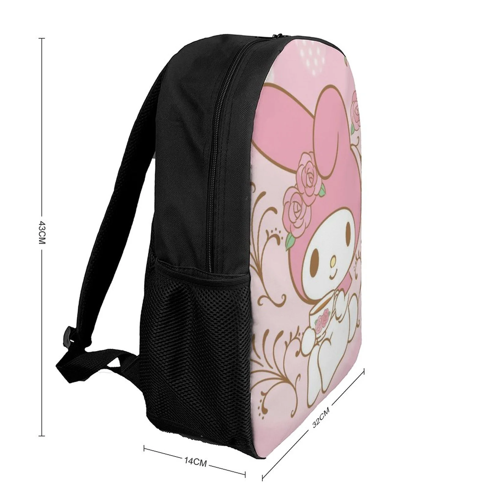 My Melody Rabbit Backpacks Basic Shoulder Daypack Bookbag Satchel Knapsack Rucksack For School Office Travel