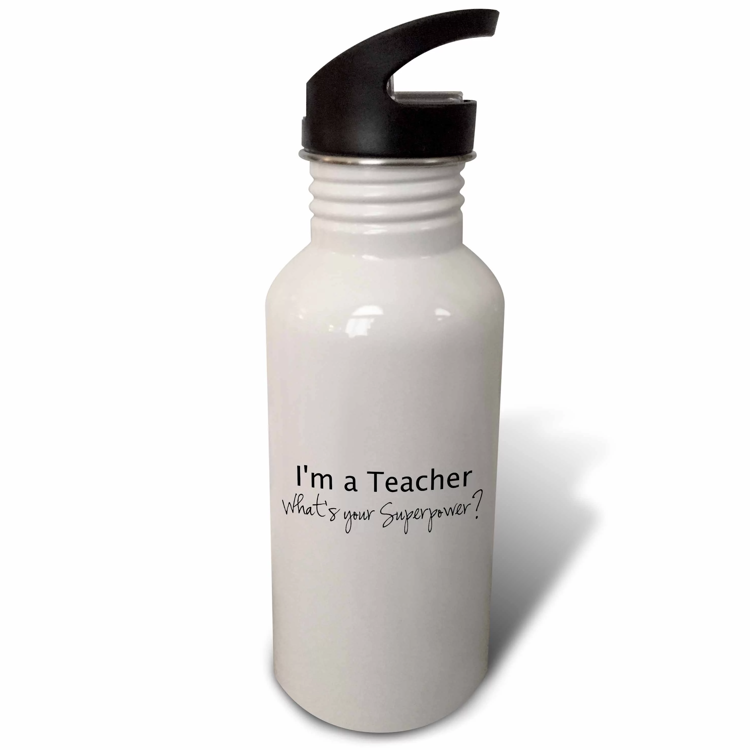 Im a Teacher Whats your Superpower - funny teaching love gift 21 oz Sports Water Bottle wb-184950-1