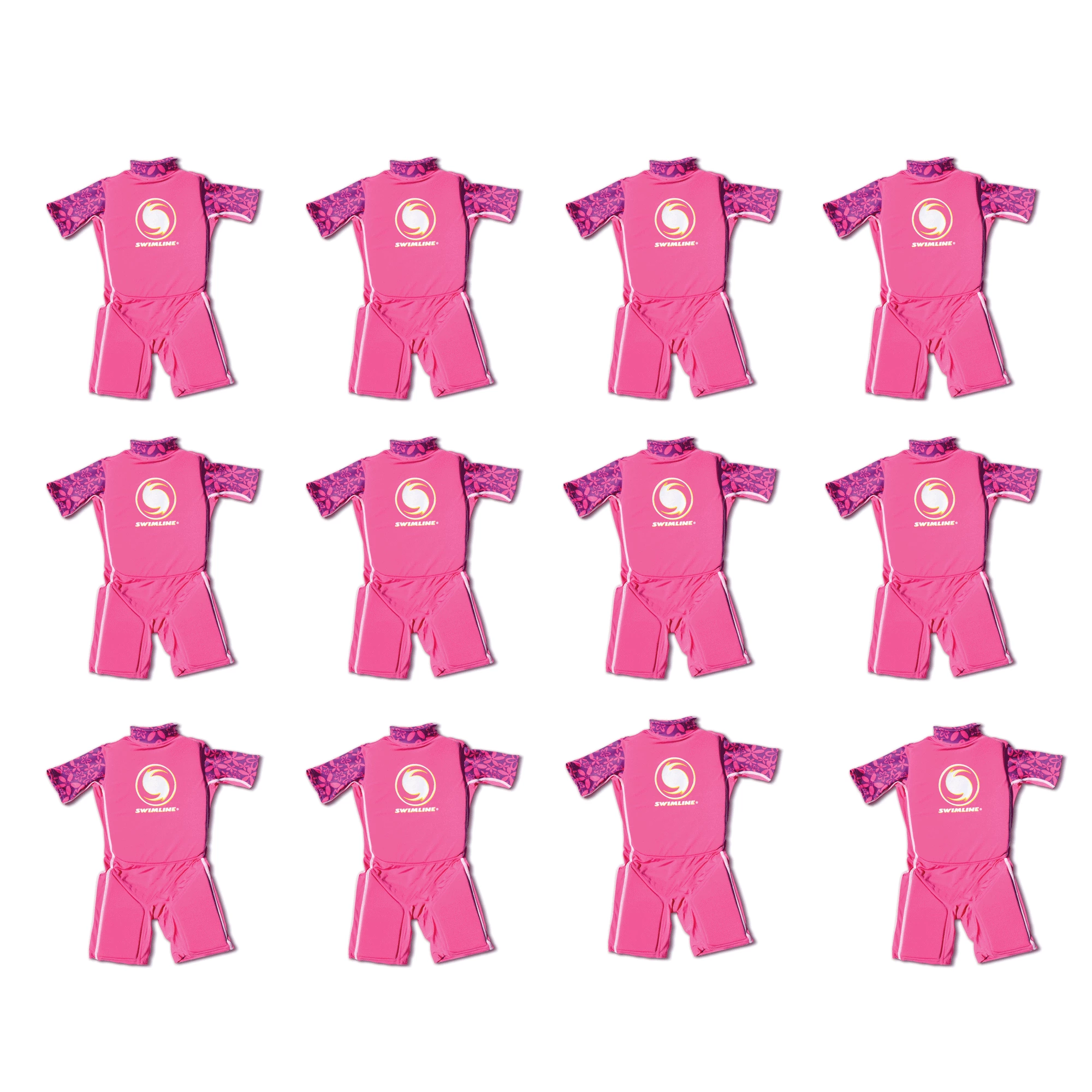 Swimline Lycra Girl's Floating Swim Trainer Wet Suit Life Vest 9893G (12 Pack)