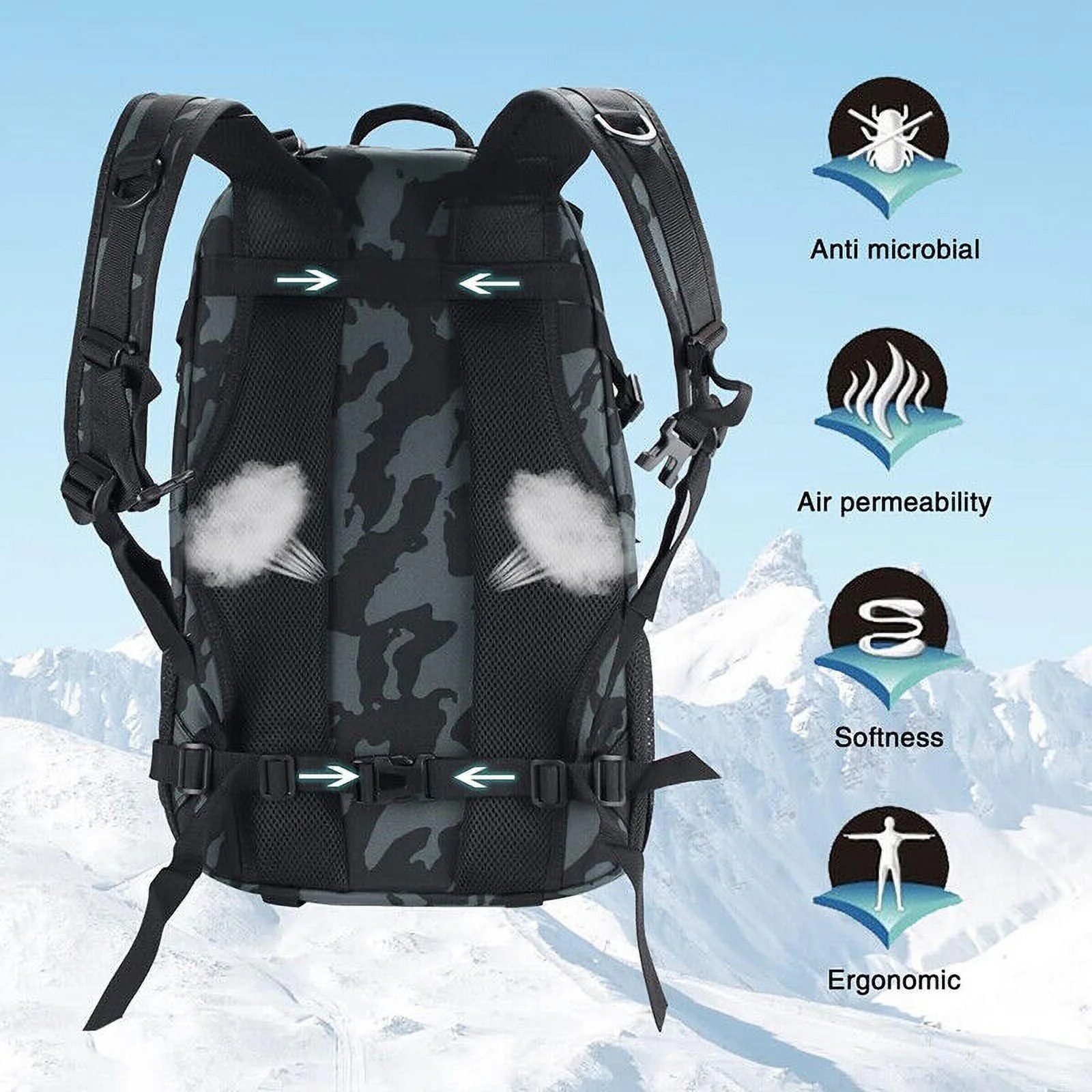 Military Tactical Backpack Army Molle Bag Out Bag Rucksack Travel Camping Hiking