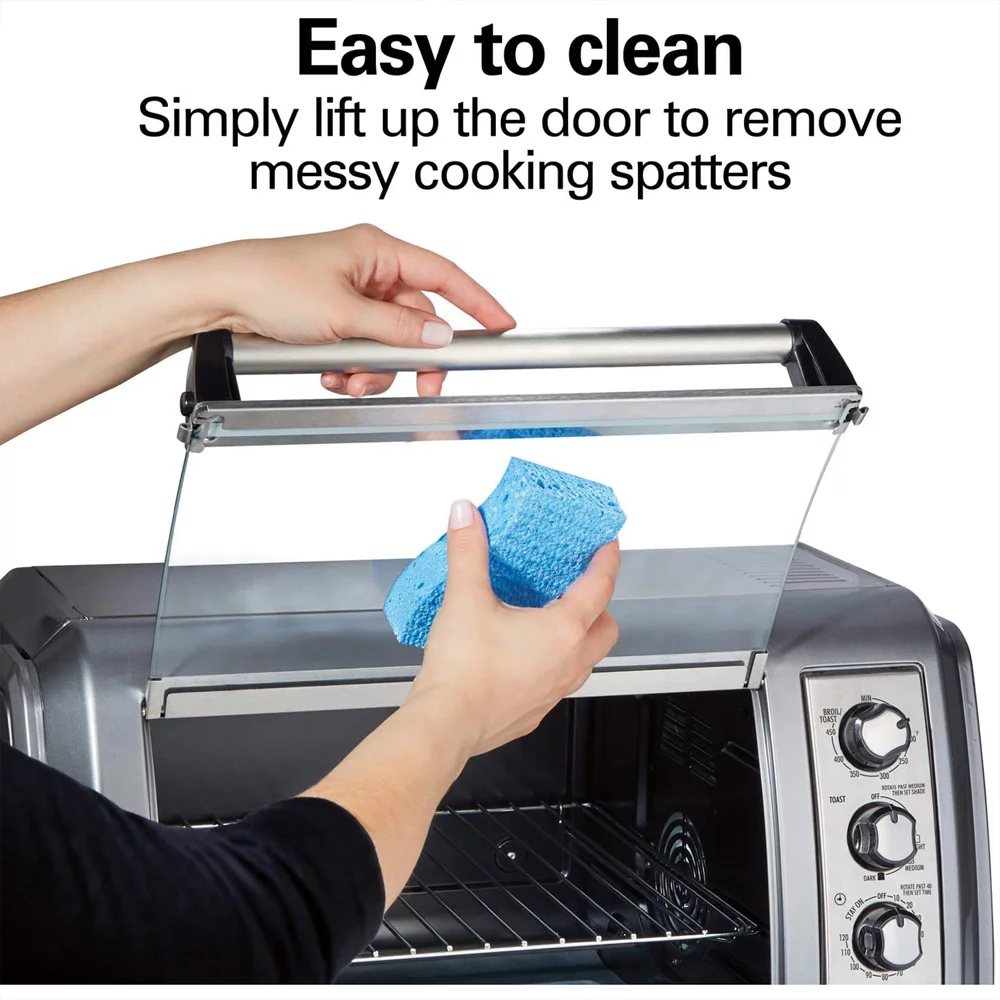 Hamilton Beach 31436 Sure-Crisp Countertop Air Fryer/Toaster Oven Stainless Steel Bundle with 1 Year Extended Protection Plan