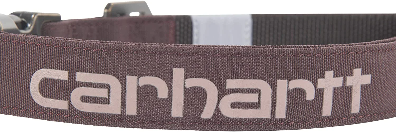 Carhartt Adjustable Nylon Duck Dog Collar, Deep Wine, Large