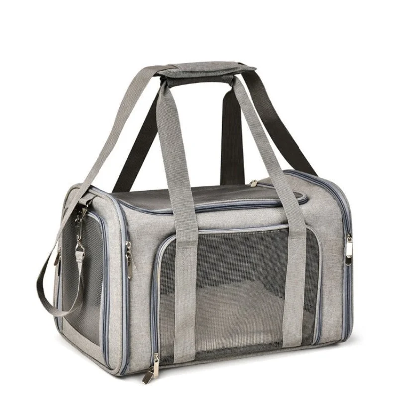Portable Pet Carrier for Large Cats and Dogs - Comfortable and Secure Travel Bag for Puppies and Kittens