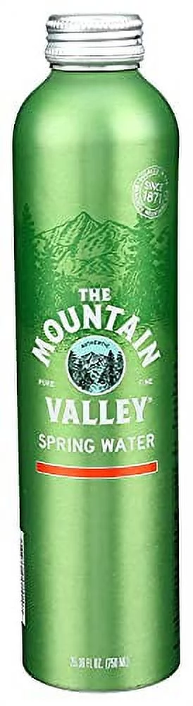 Spring Water Aluminum Bottle 25.36 Ounces 750Ml (Pack Of 12)