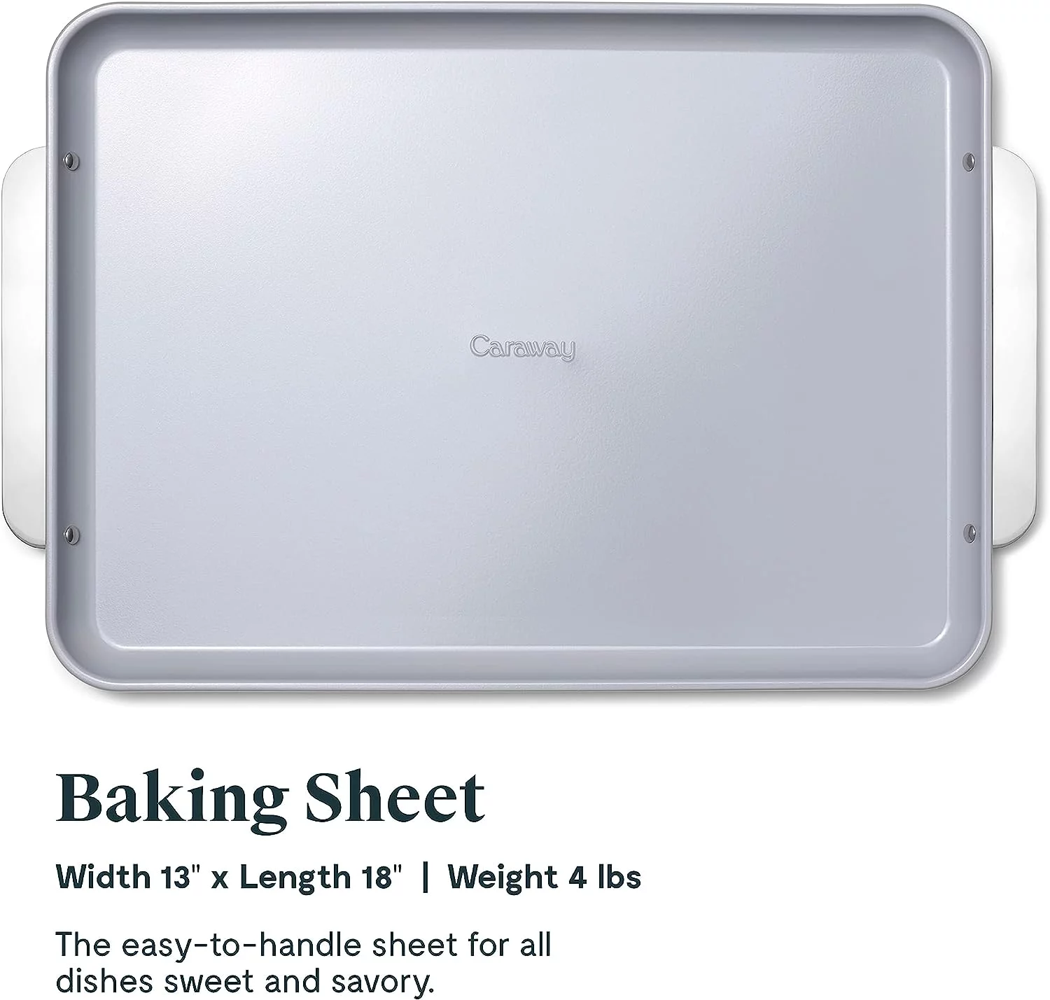 Non-Stick Ceramic Baking Sheet - Naturally Slick Ceramic Coating - Non-Toxic, PTFE & PFOA Free - Perfect for Baking, Roasting, and More - Large - Marigold