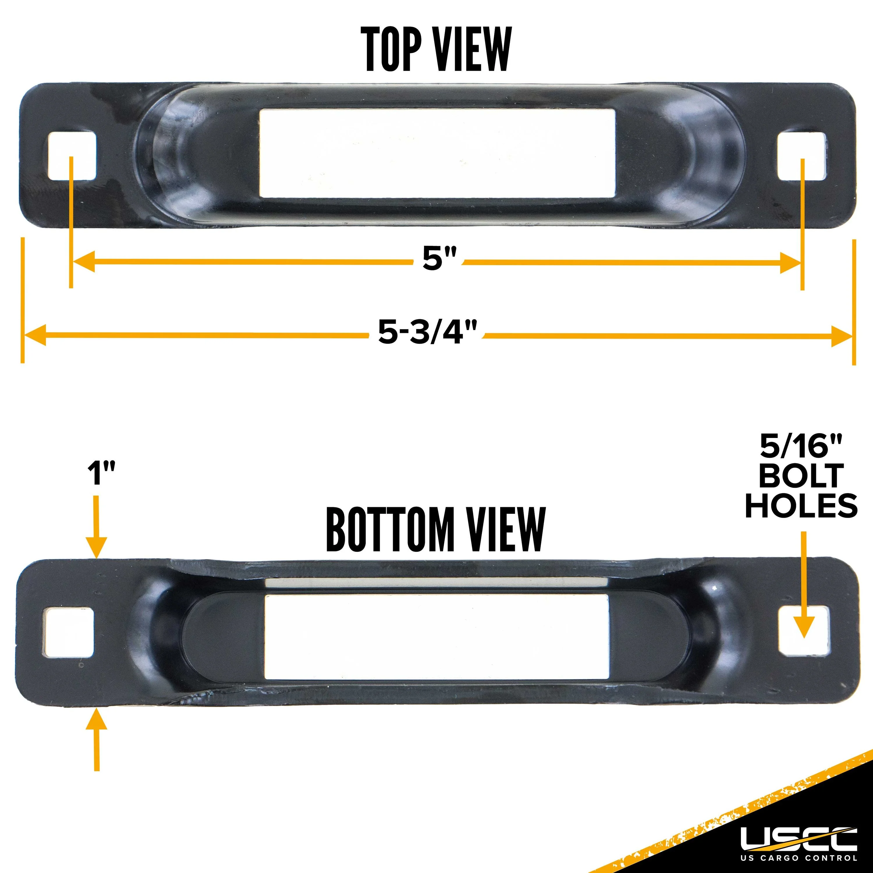 E-Track Single - Black Painted - 10 Pack