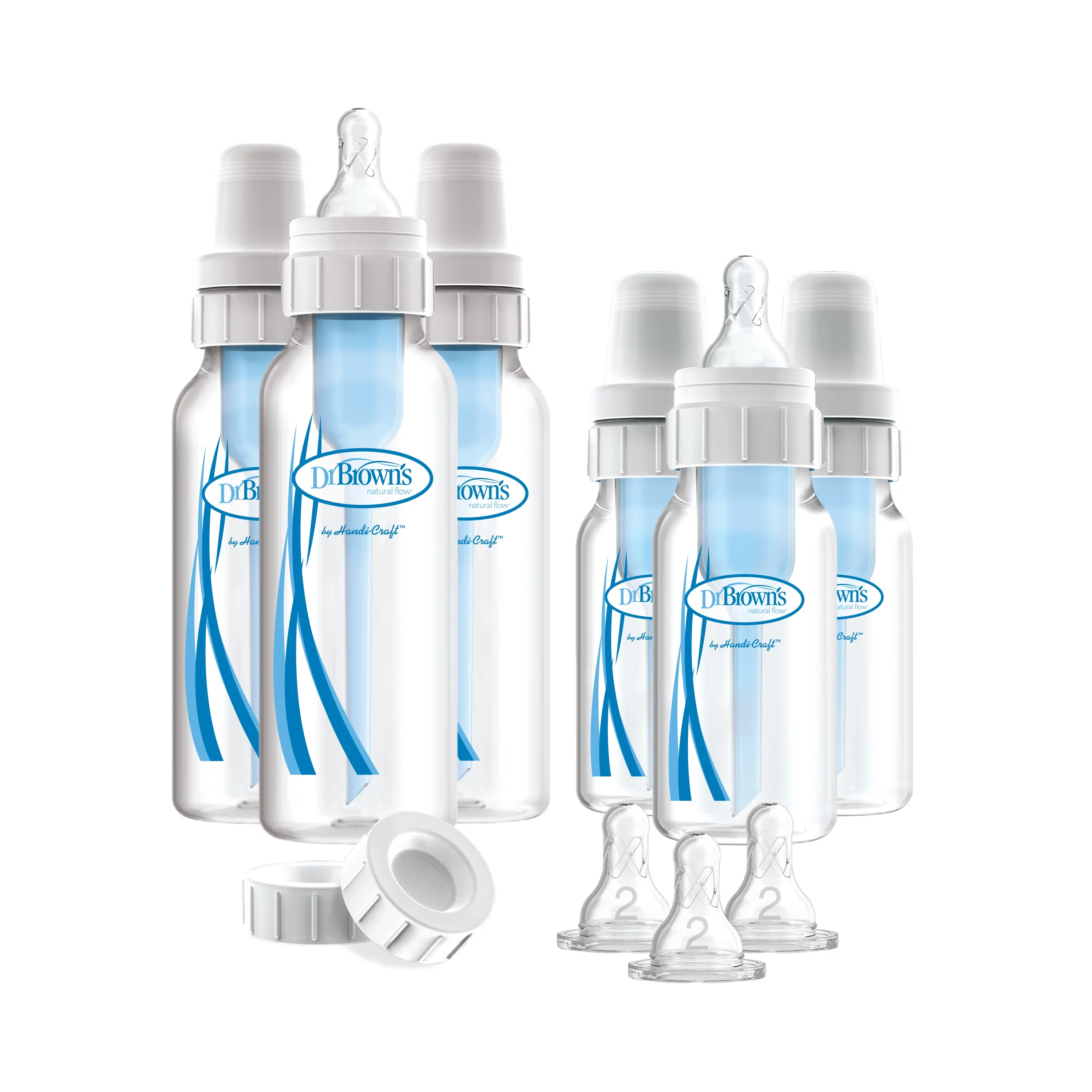 Dr. Brown's Natural Flow Original Baby Bottle Gift Set 6-Pack