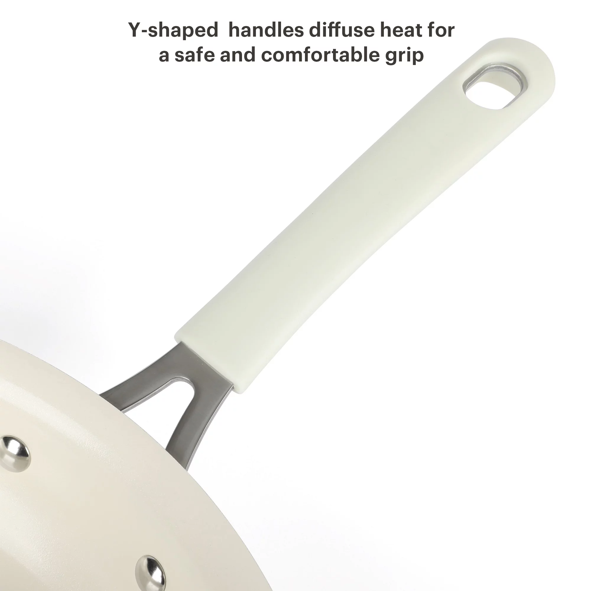 Martha Stewart Everyday Charlemont 10-inch Linen Aluminum Fry Pan