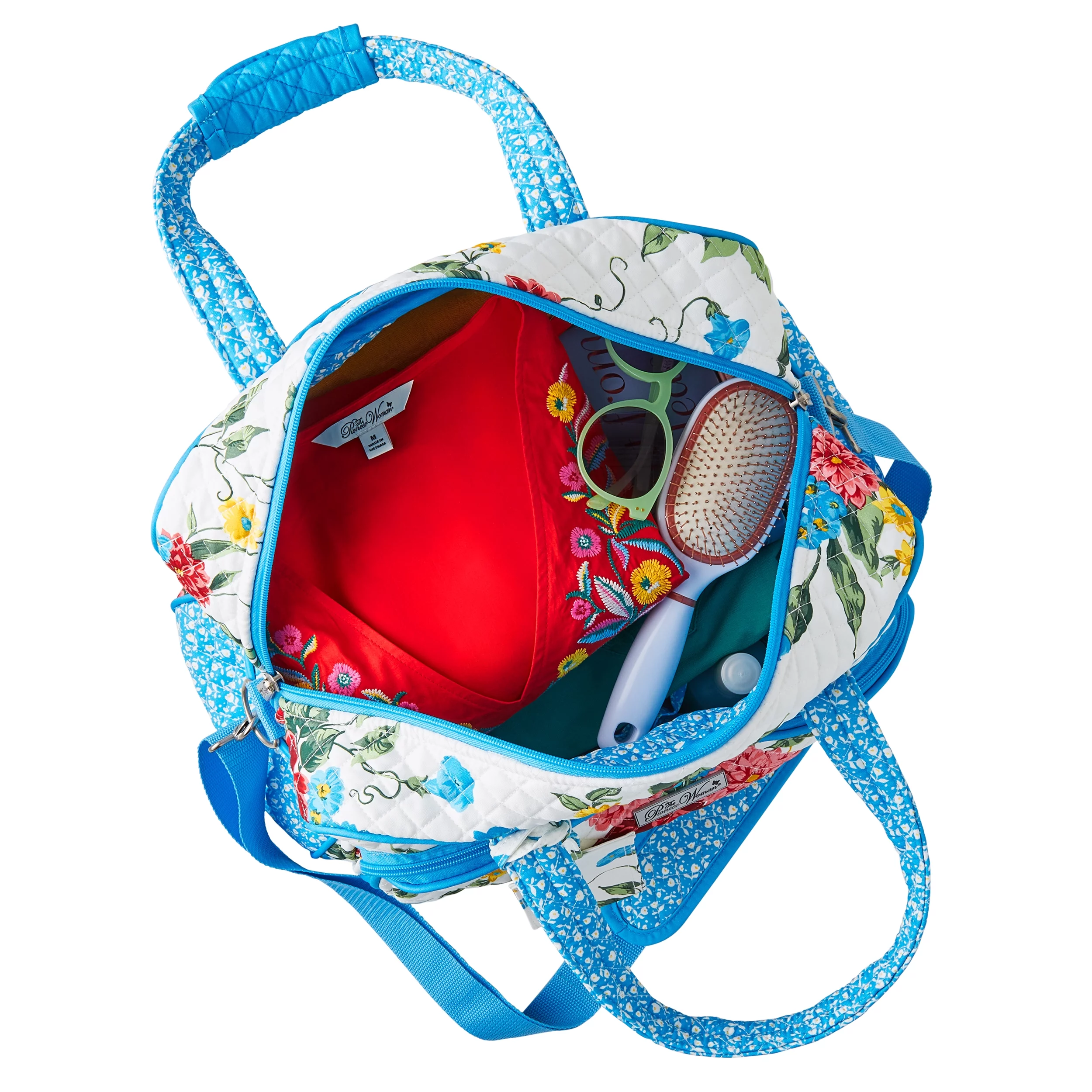 The Pioneer Woman Sweet Rose Quilted Fabric Weekender Bag