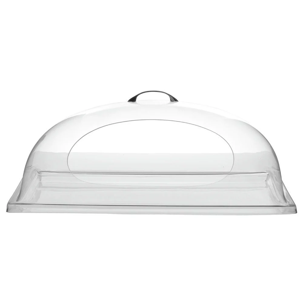 HUBERT® Dome Tray Cover with Side Cut-Out Rectangular Clear Break Resistant Polycarbonate - 20