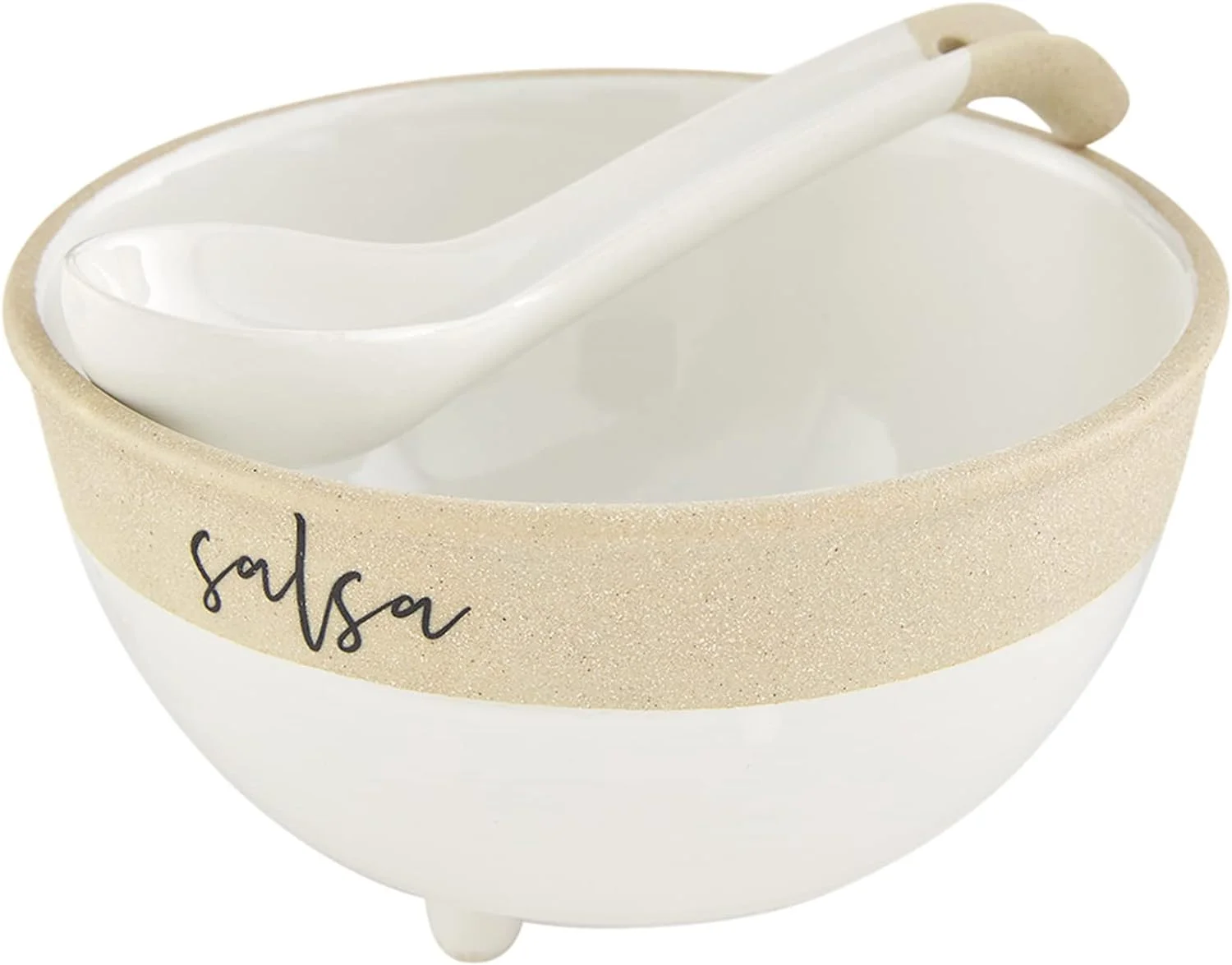 Farmhouse Stoneware Set, White, Bowl 3 1/2