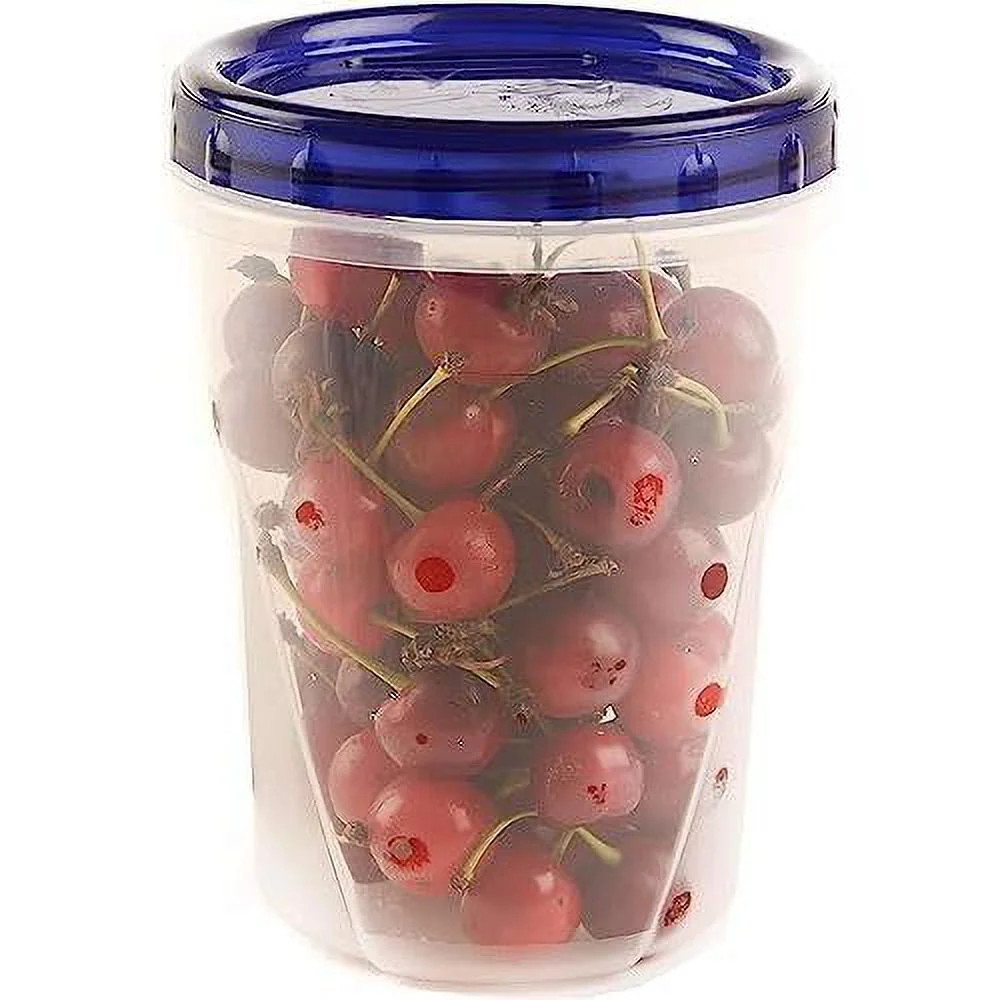 32 Oz Top Storage Deli Containers - Airtight Reusable Plastic Food Storage Canisters With & Seal Lids, Leak-Proof - Meal Prep, Lunch, Togo, Stackable, BPA-Free Snack Containers