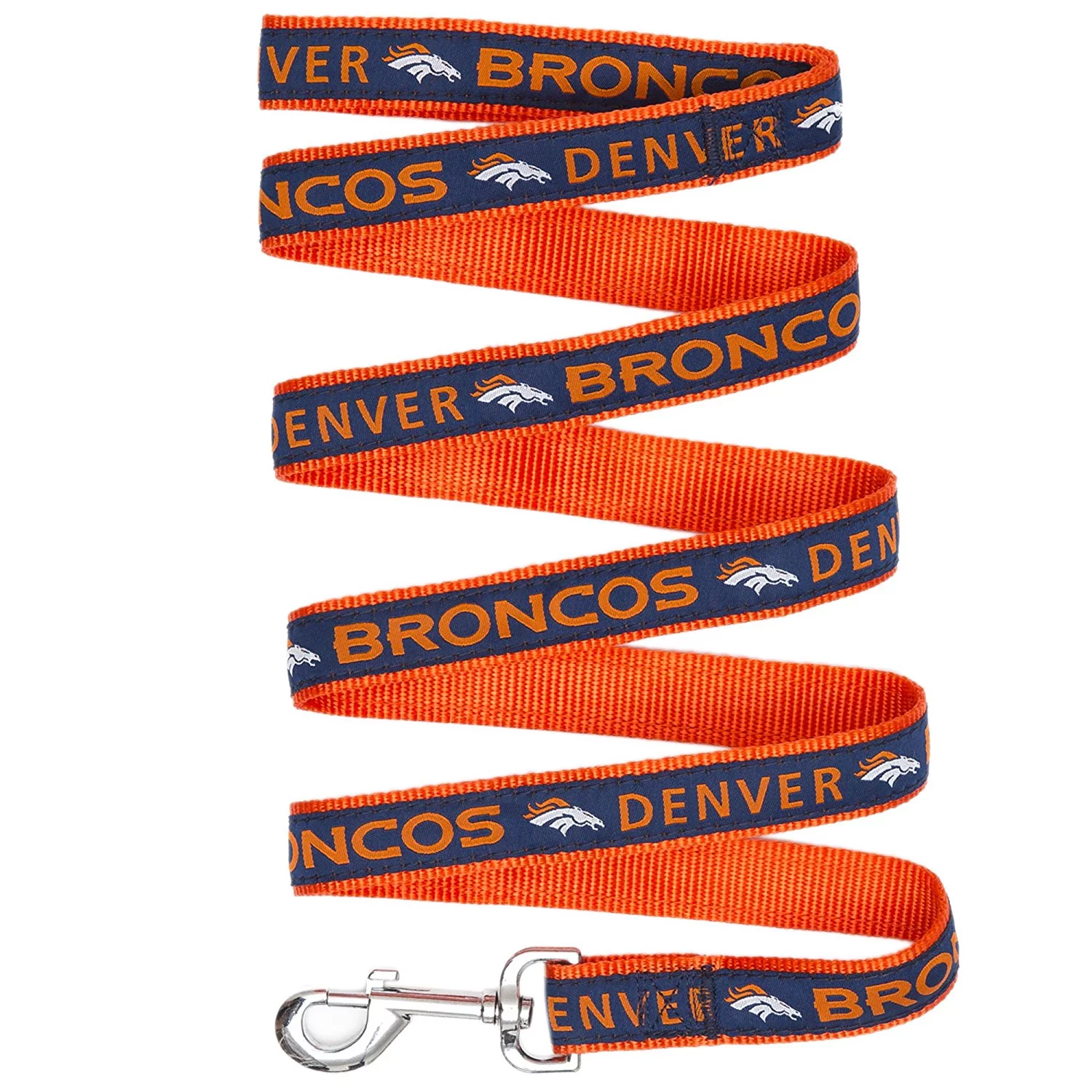 Pets First NFL Denver Broncos Heavy Duty and Durable Dogs and Cats Sports Leash - Medium