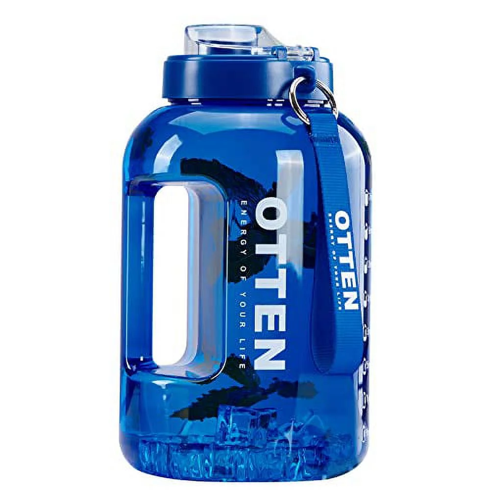 OTTEN Water bottles, Reusable & BPA Free Tritan Sports Water Bottle (1 Gallon/128oz, Blue)