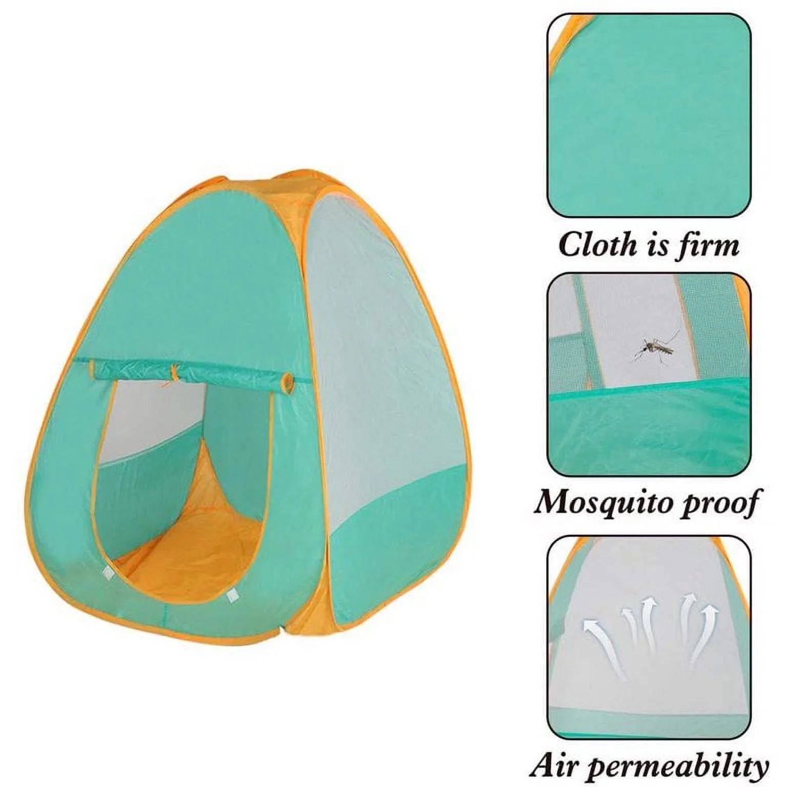 Kids Camping Tent Pop Up Toddlers Pretend Play Playhouse Outdoor Toy