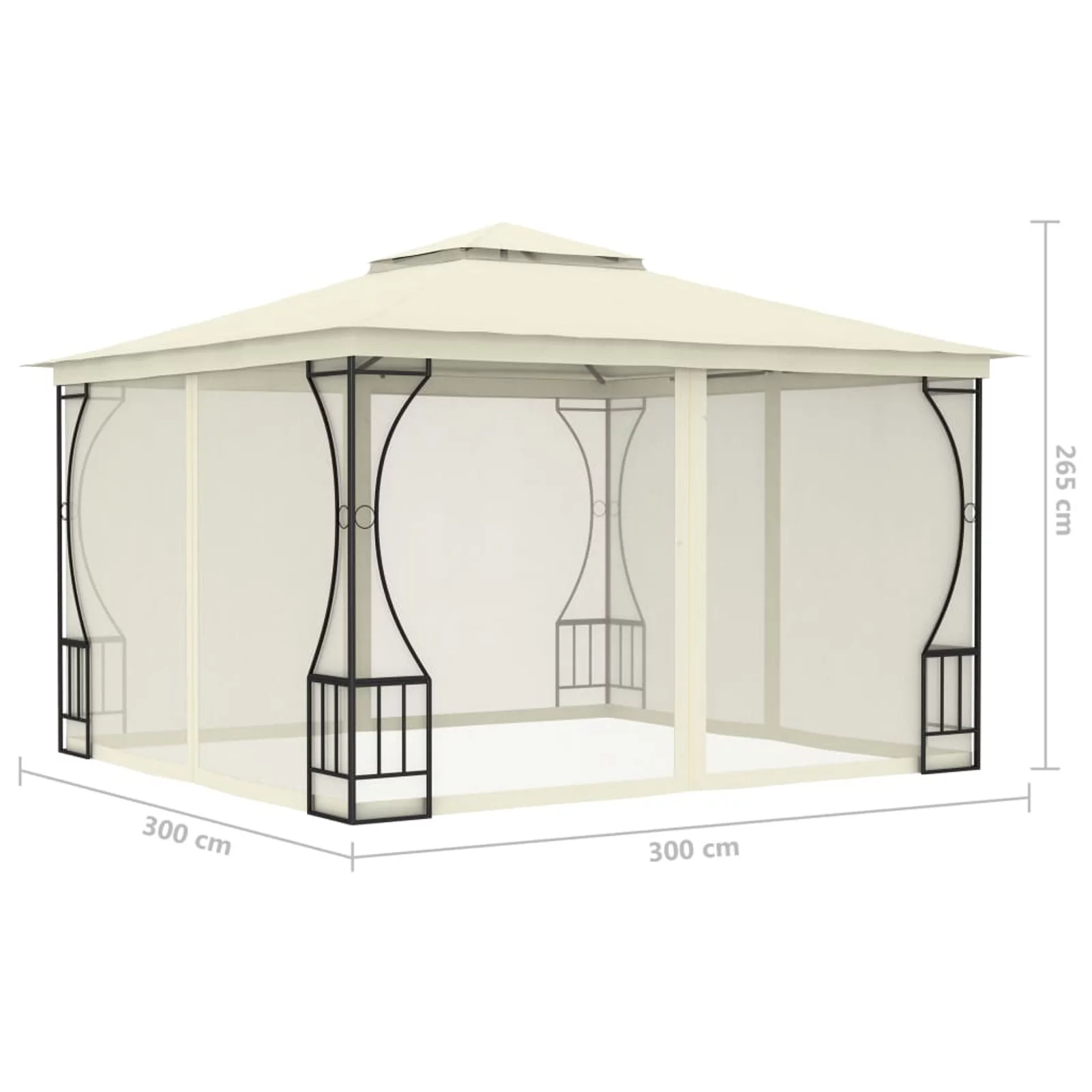 Suzicca Gazebo with with Nets 9.8'x9.8'x8.7'