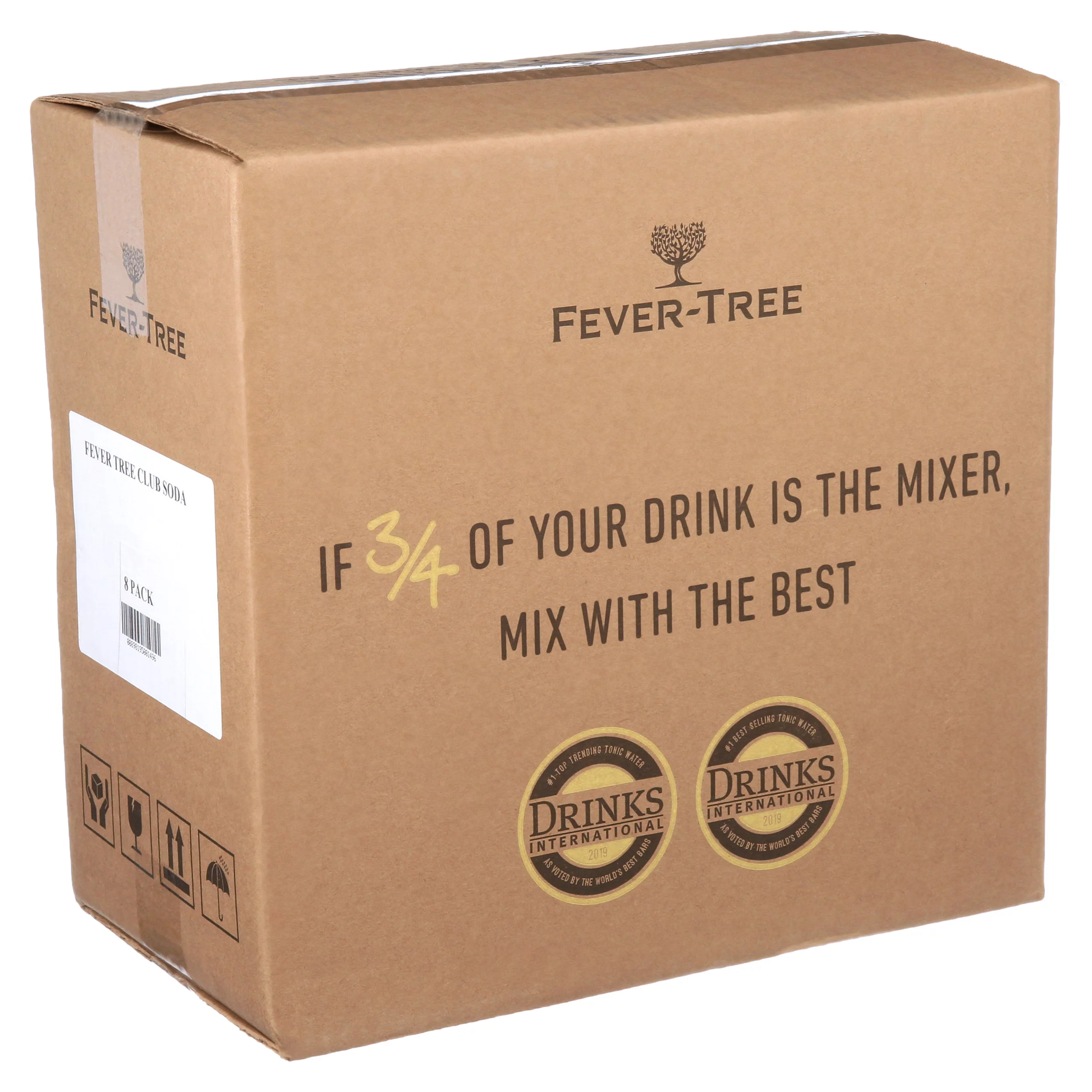 (8 Bottles) Fever-Tree Club Soda, 16.9 fl oz