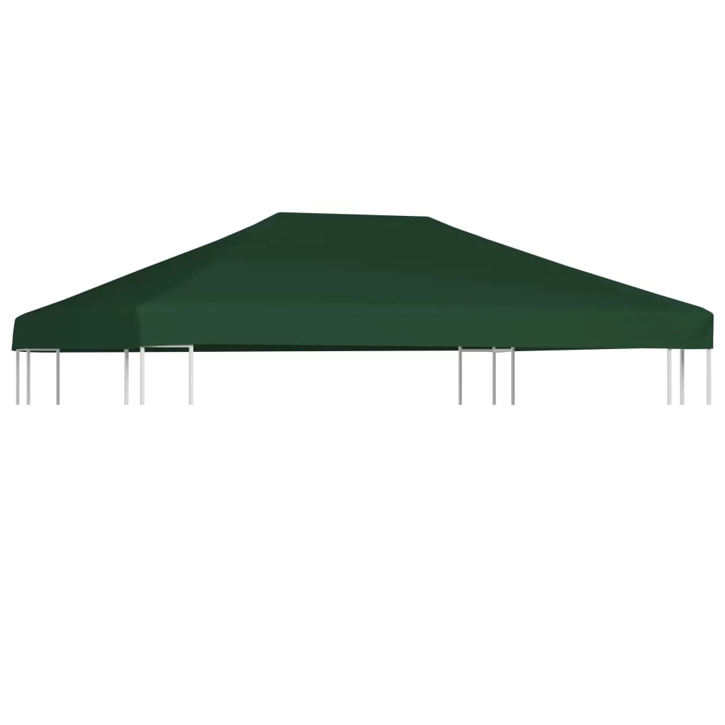 Dcenta Gazebo Top Cover Garden Canopy Replacement with PVC Coating Sun Shade Shelter Gazebo Roof Green 13.1ft x 9.8ft (L x W)