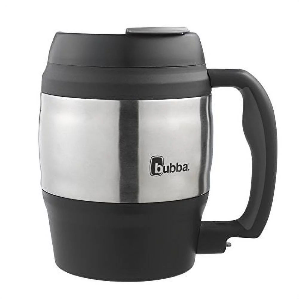 bubba Classic Stainless Steel Mug with Handle Black, 52 fl oz.