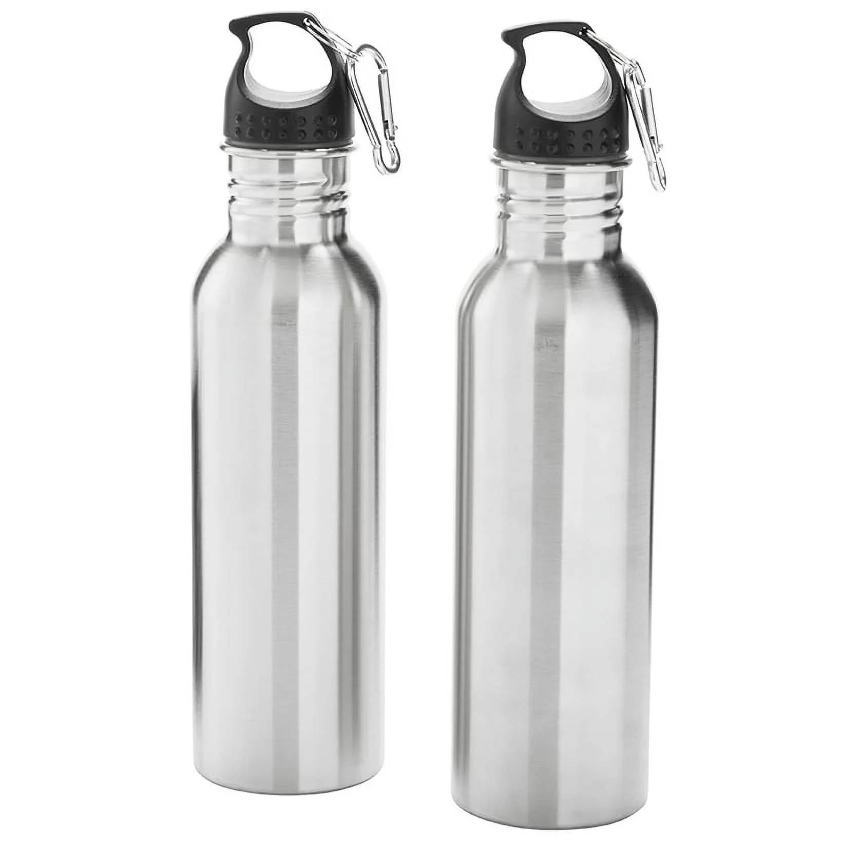 Set of 2 Stainless Steel Water Bottles