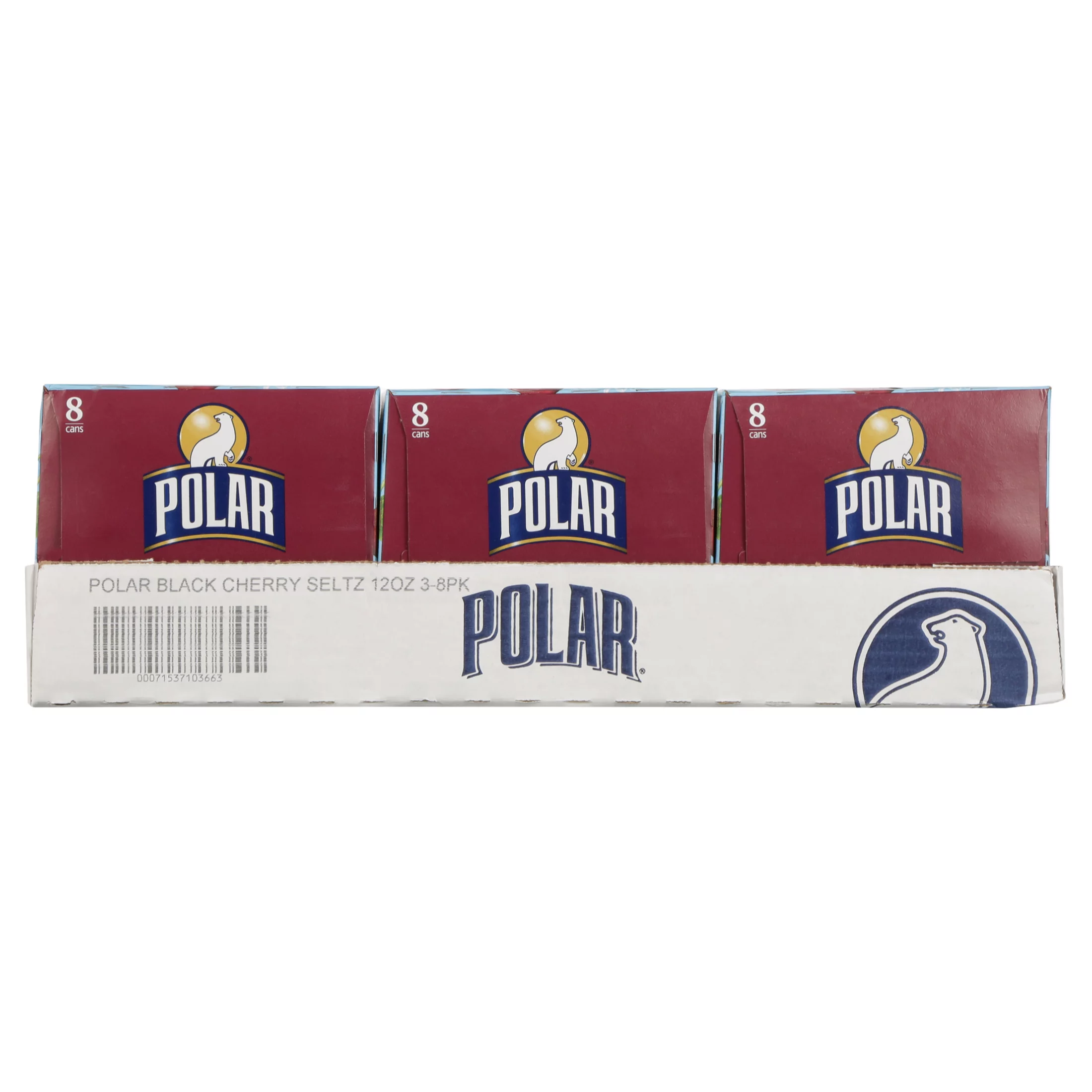 Polar Black Cherry Sparkling Water, 20 Fl Oz, 24 Count Cans