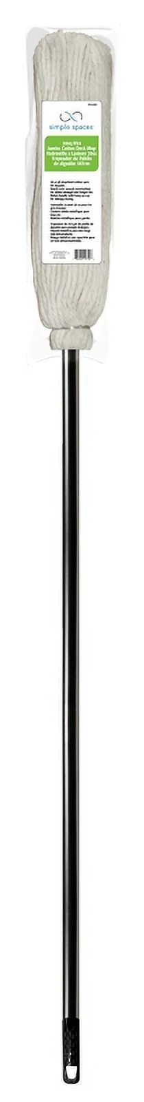 Simple Spaces 750P Deck Mop with Handle, Cotton Mop Head