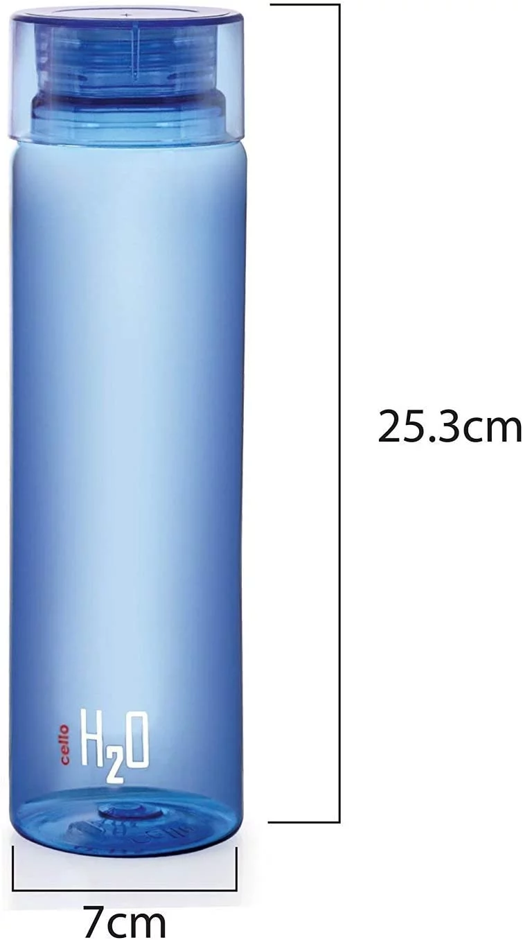 Cello H2O Unbreakable Bottle , 1 Litre, Set of 6,