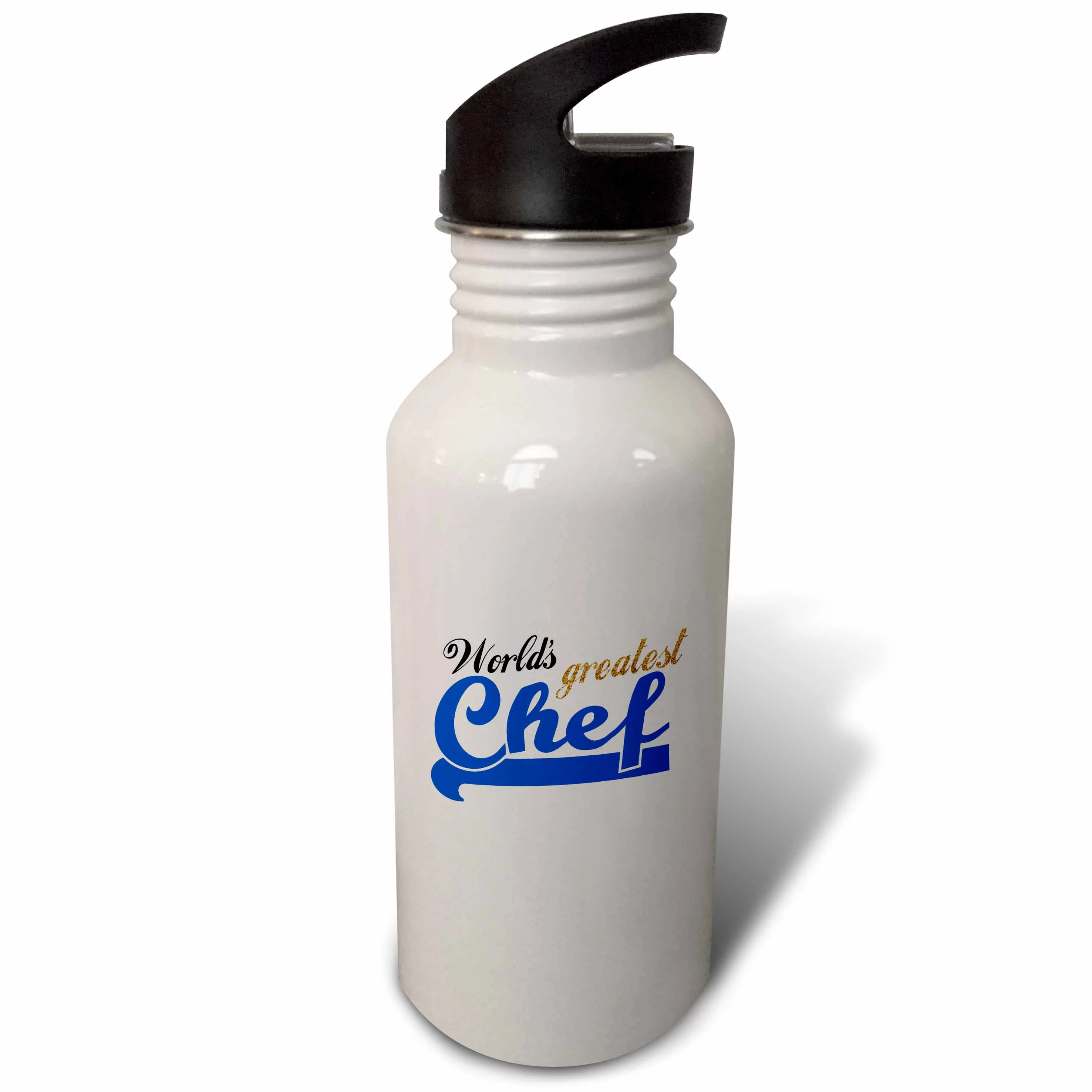 Worlds Greatest Chef - Best cook - for foodies amateur cooking fans or professional kitchen workers 21 oz Sports Water Bottle wb-151290-1