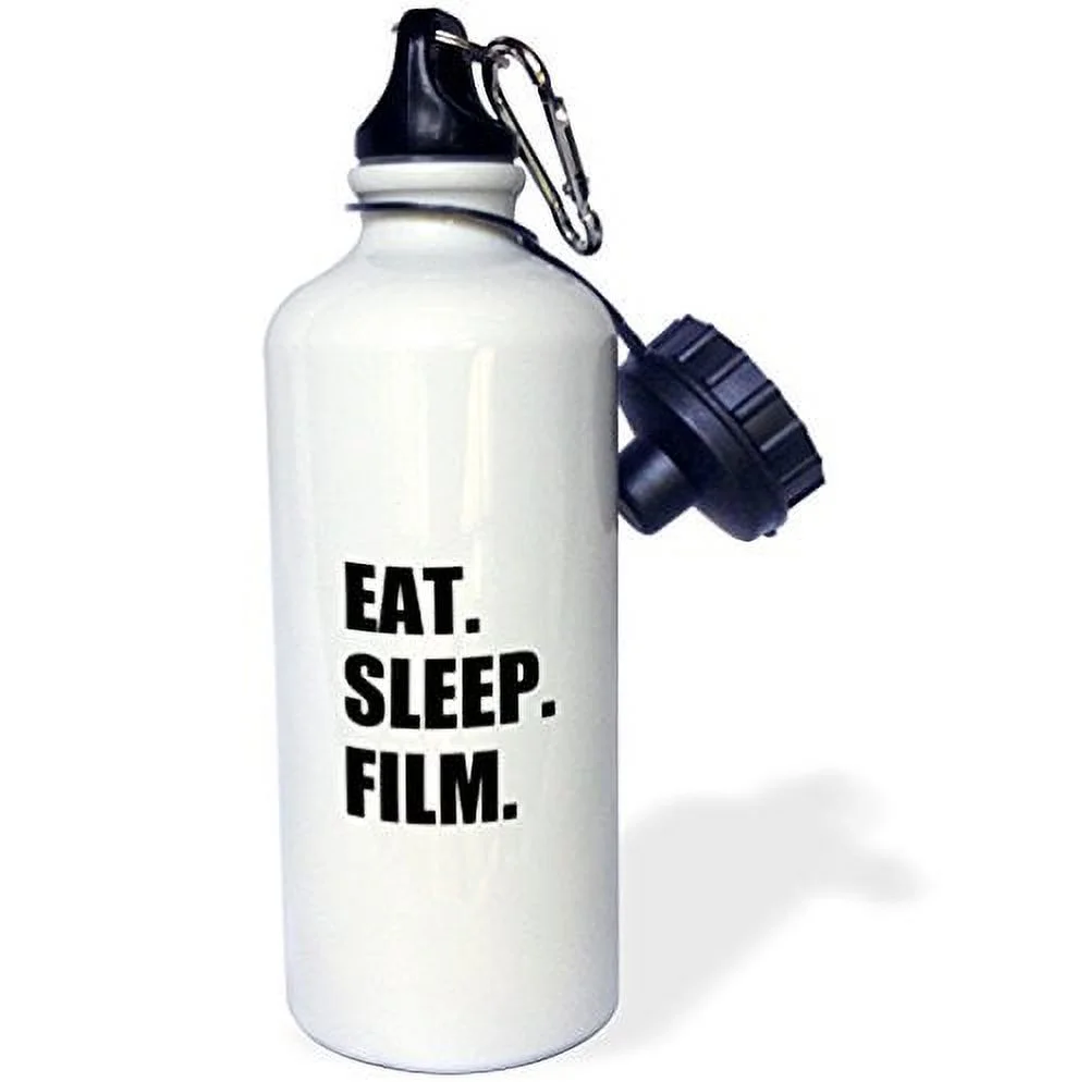 3dRose Eat Sleep Fly - fun gifts for pilots flight crew and frequent flyers, Sports Water Bottle, 21oz