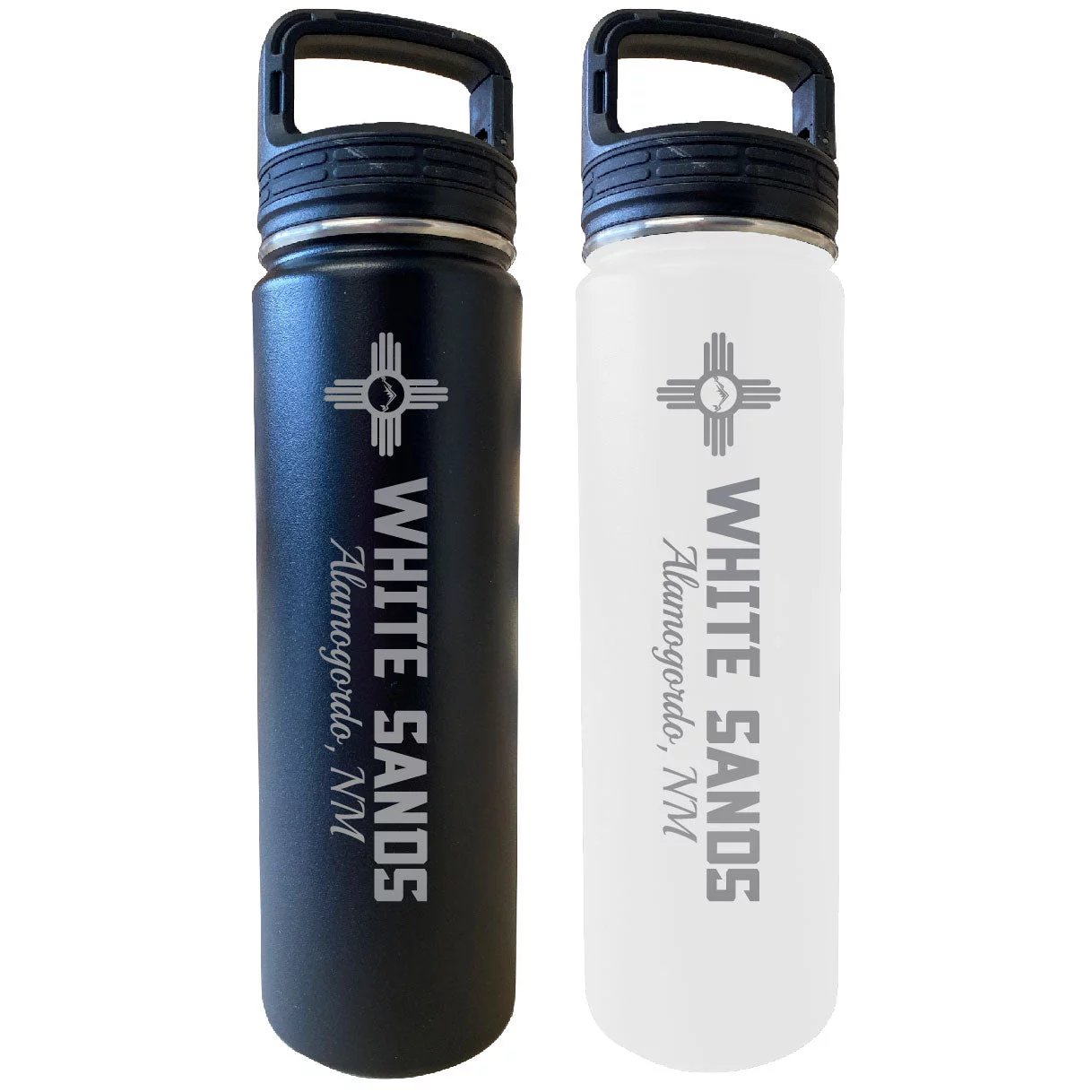 White Sands Alamogordo New Mexico 32 oz Engraved Insulated Double Wall Stainless Steel Water Bottle Tumbler
