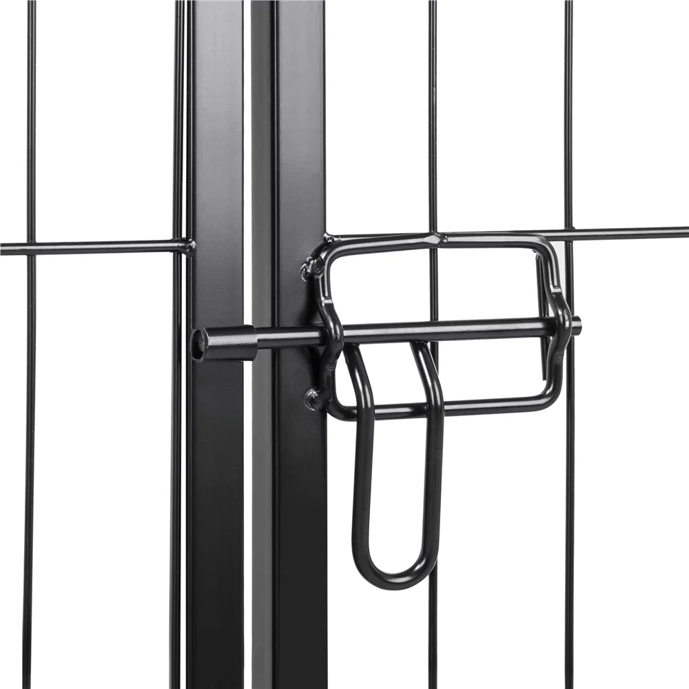 Yaheetech 16 Panels 24'' Dog Playpen Iron Pet Playpen Dog Cat Exercise Fence, Black