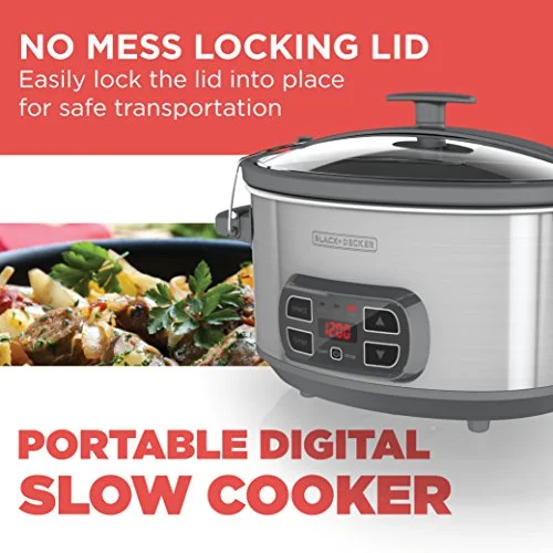 BLACK+DECKER 7-Quart Digital Slower Cooker