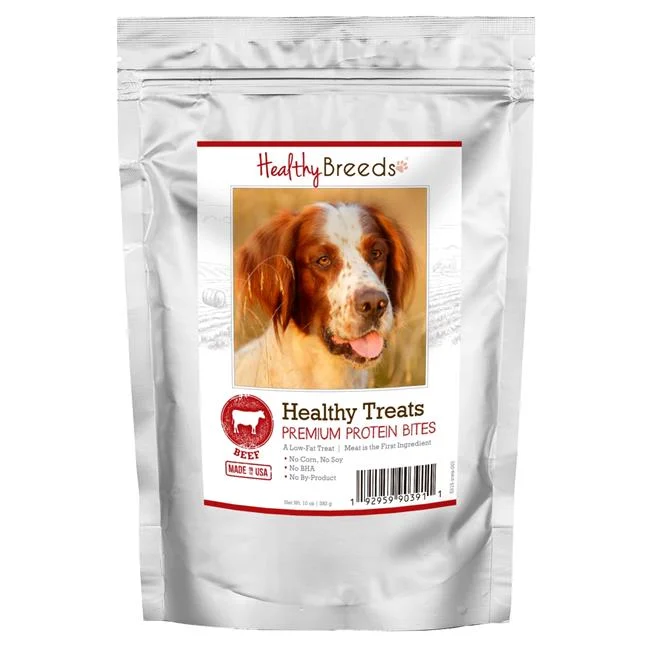 Irish Red & White Setter Healthy Treats Premium Protein Bites Beef Dog Treats, 10 oz