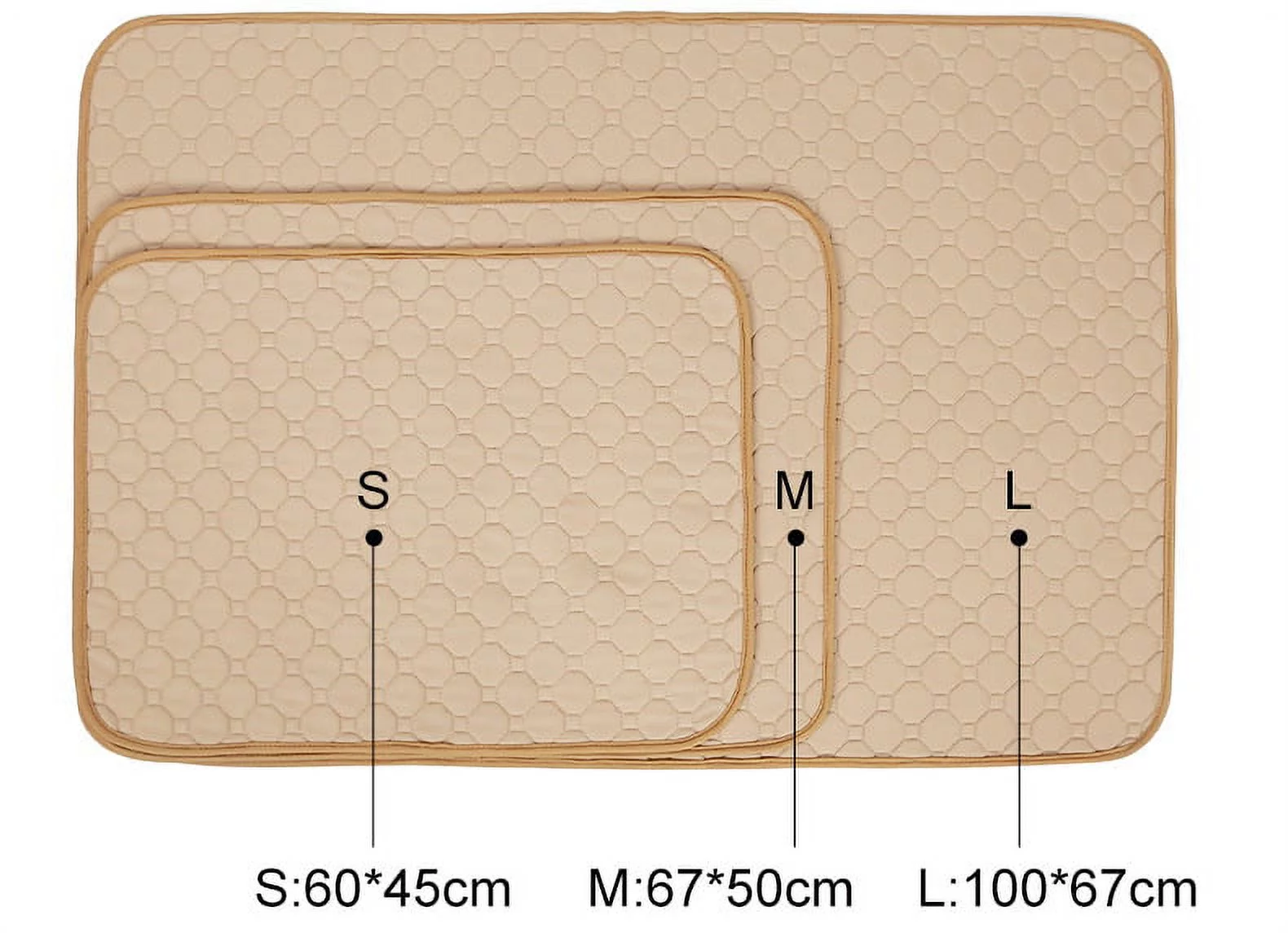 ZARYIEEO Reusable Dog Pee Pads for Dogs Waterproof Puppy Potty Training Pee Pad Washable Dog Training Pads Rounded Corners Puppy Pad Lightweight & Laminated Whelping Pad Dog Mat Pet Supplies